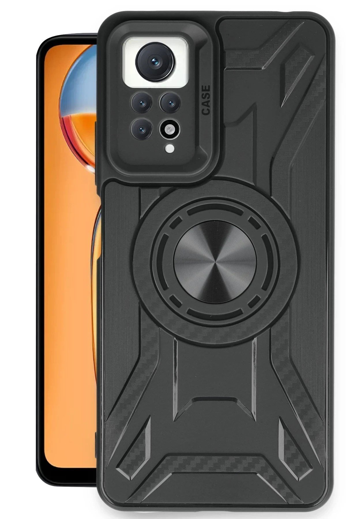 Mey İthalat®   Redmi Note 12 Pro 4G Kılıf Lincoln Silikon - Siyah