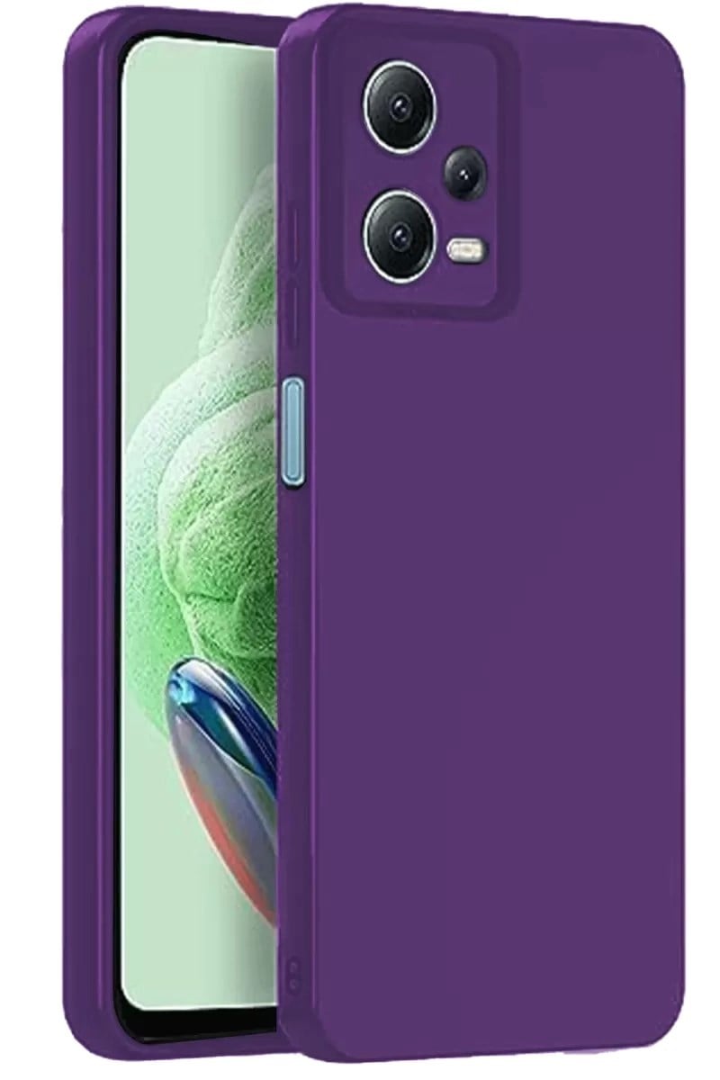 Mey İthalat®   Redmi Note 12 Pro 5G Kılıf Nano içi Kadife Silikon - Mor
