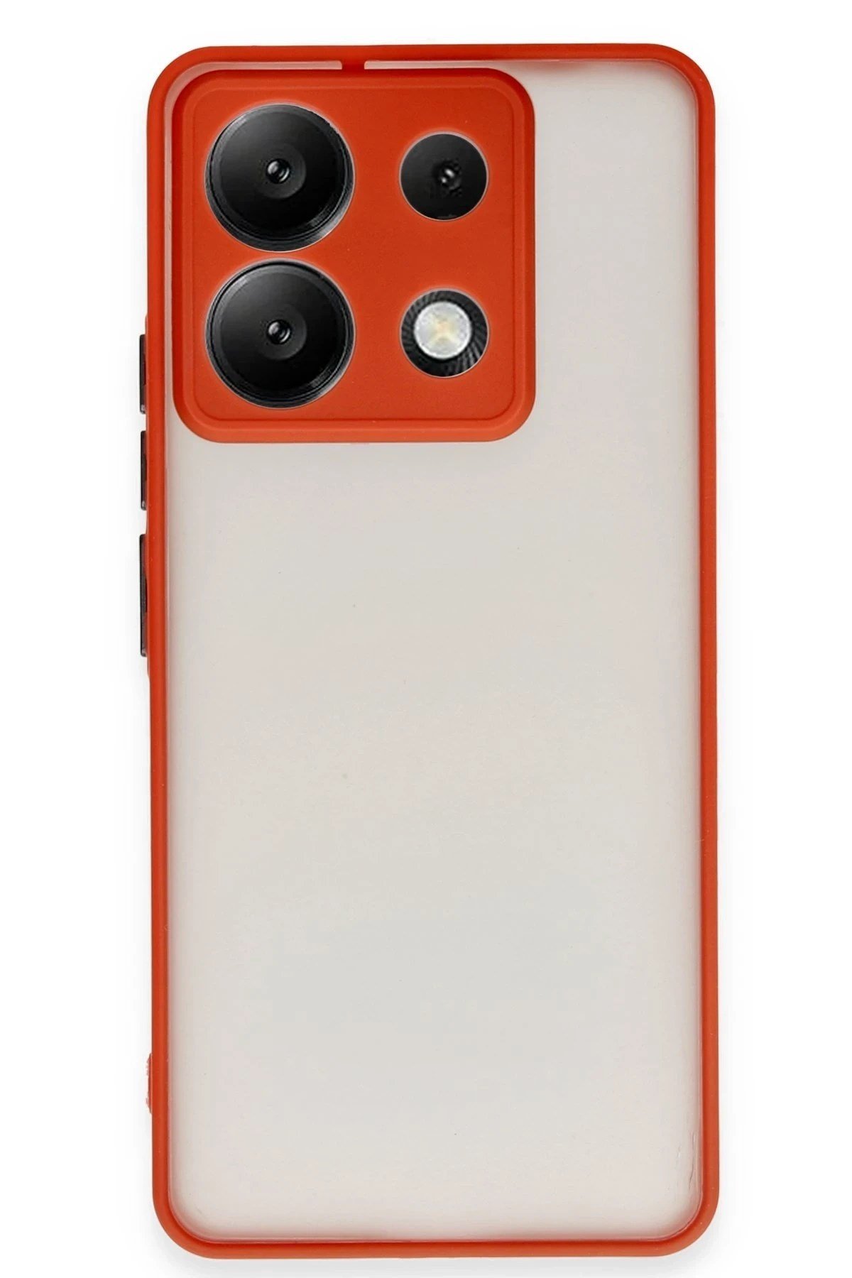Mey İthalat®   Redmi Note 13 5G Kılıf Montreal Silikon Kapak - Kırmızı