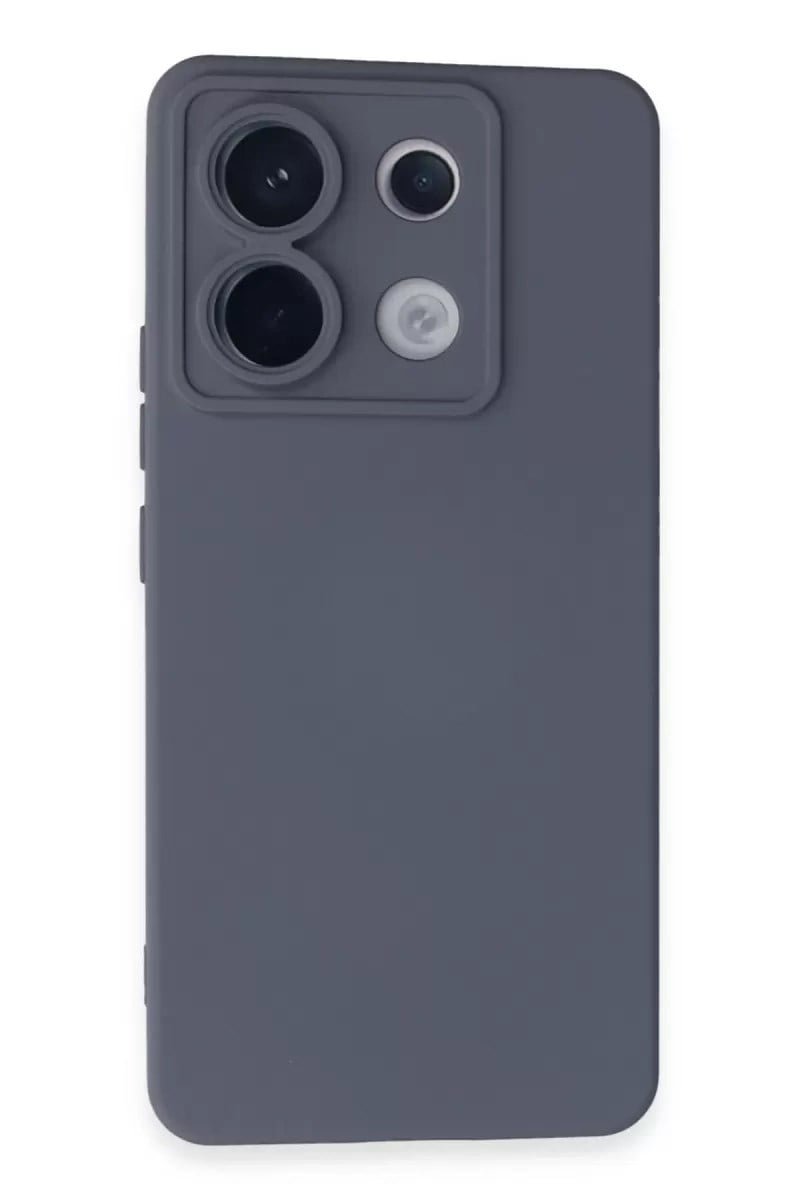 Mey İthalat®   Redmi Note 13 Pro 5G Kılıf Nano içi Kadife Silikon - Gri