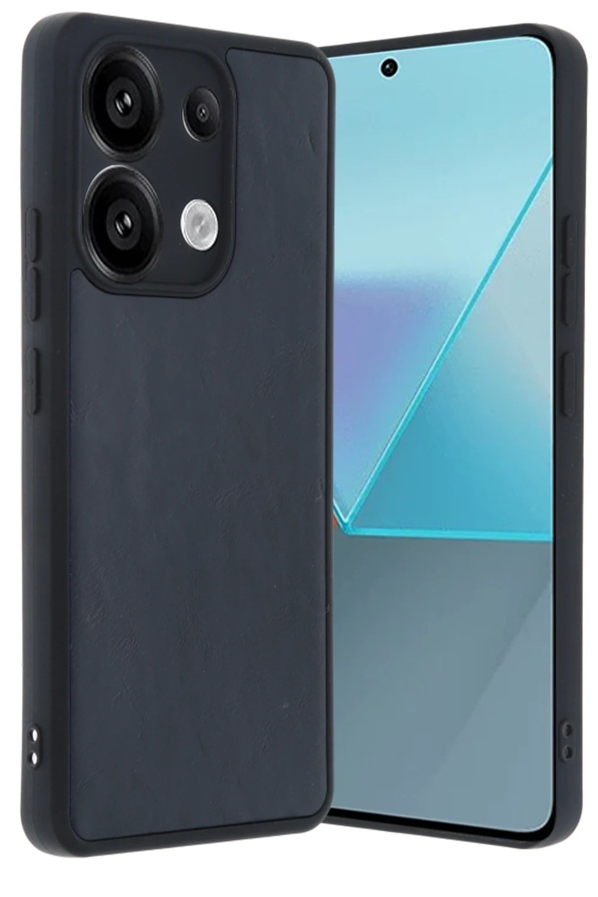 Mey İthalat®   Redmi Note 13 Pro 5G Kılıf Aras Deri Kapak - Lacivert