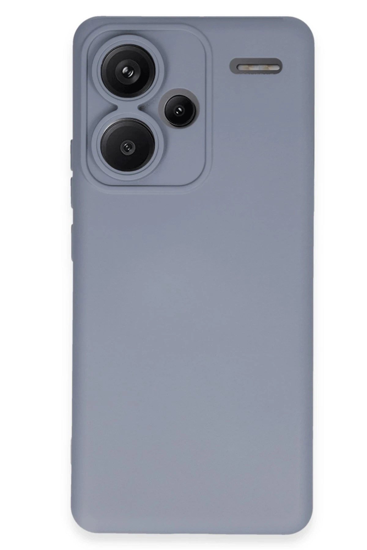 Mey İthalat®   Redmi Note 13 Pro Plus Kılıf Nano içi Kadife Silikon - Gri