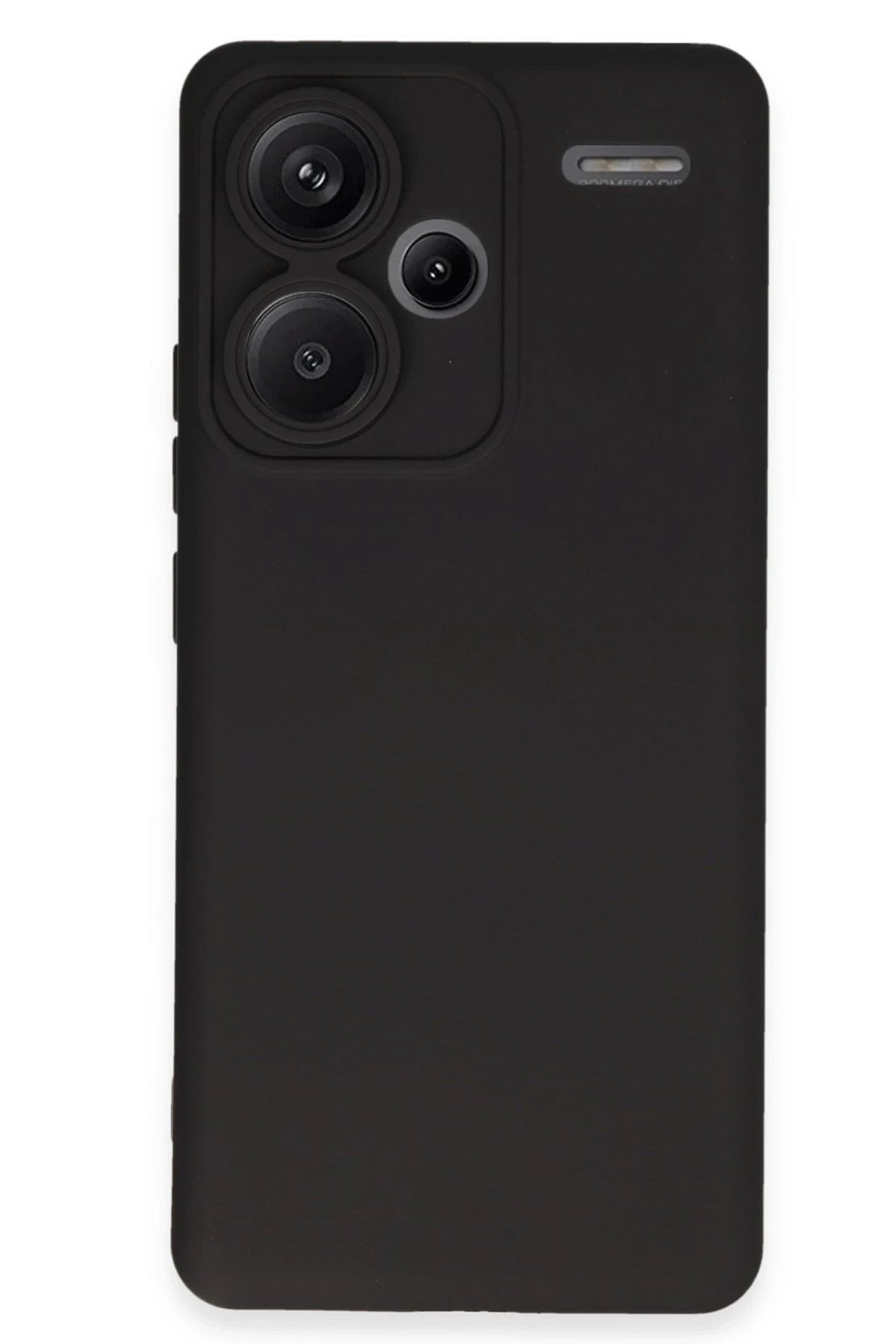 Mey İthalat®   Redmi Note 13 Pro Plus Kılıf Nano içi Kadife Silikon - Siyah