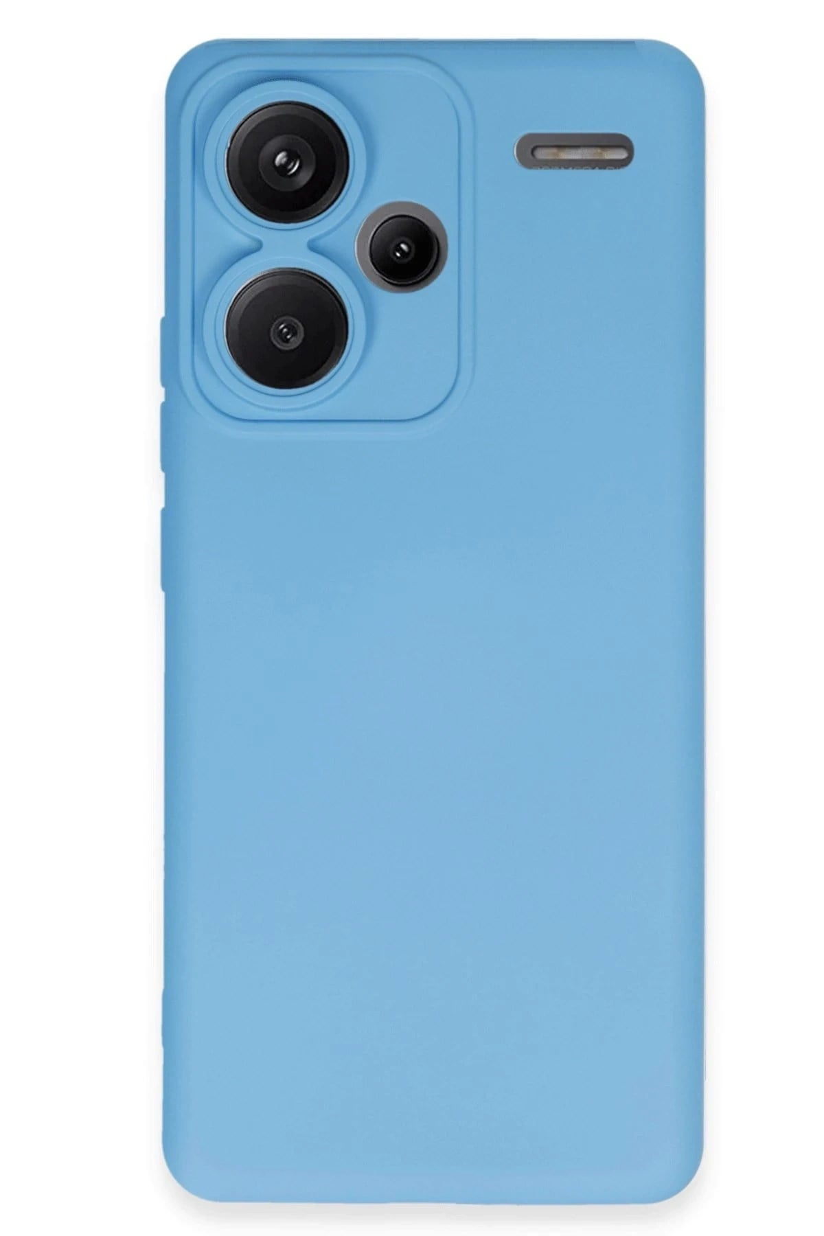 Mey İthalat®   Redmi Note 13 Pro Plus Kılıf Nano içi Kadife Silikon - Mavi