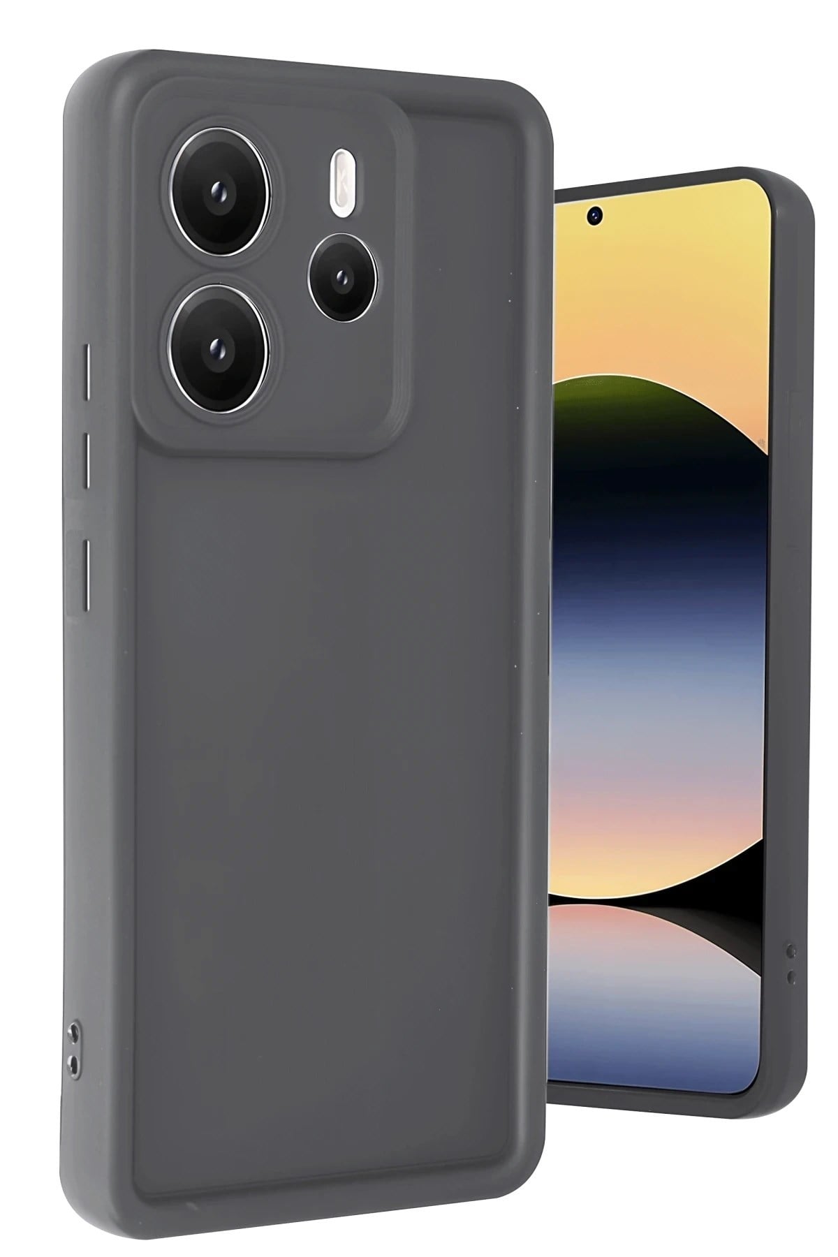 Mey İthalat®   Redmi Note 14 4G Kılıf Viera Silikon - Gri