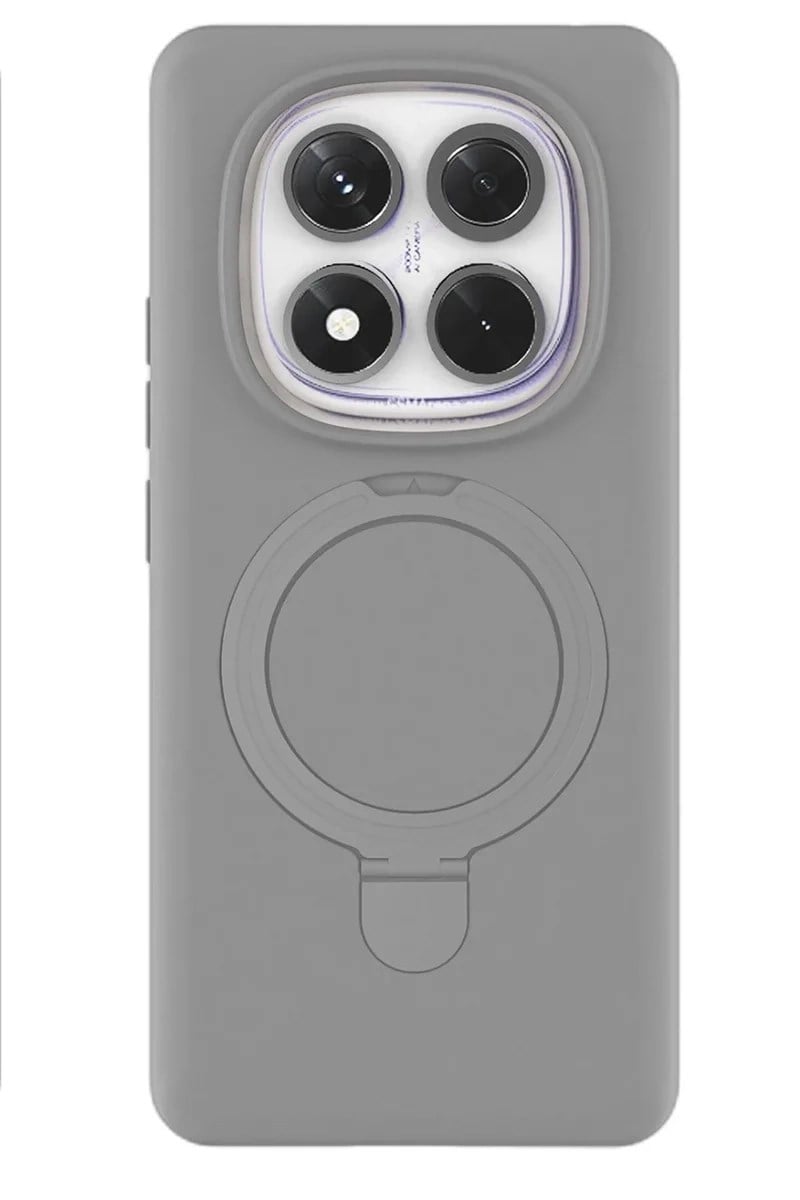 Mey İthalat®   Redmi Note 14 Pro 4G Regal Magsafe Standlı Kapak - Titan Gri