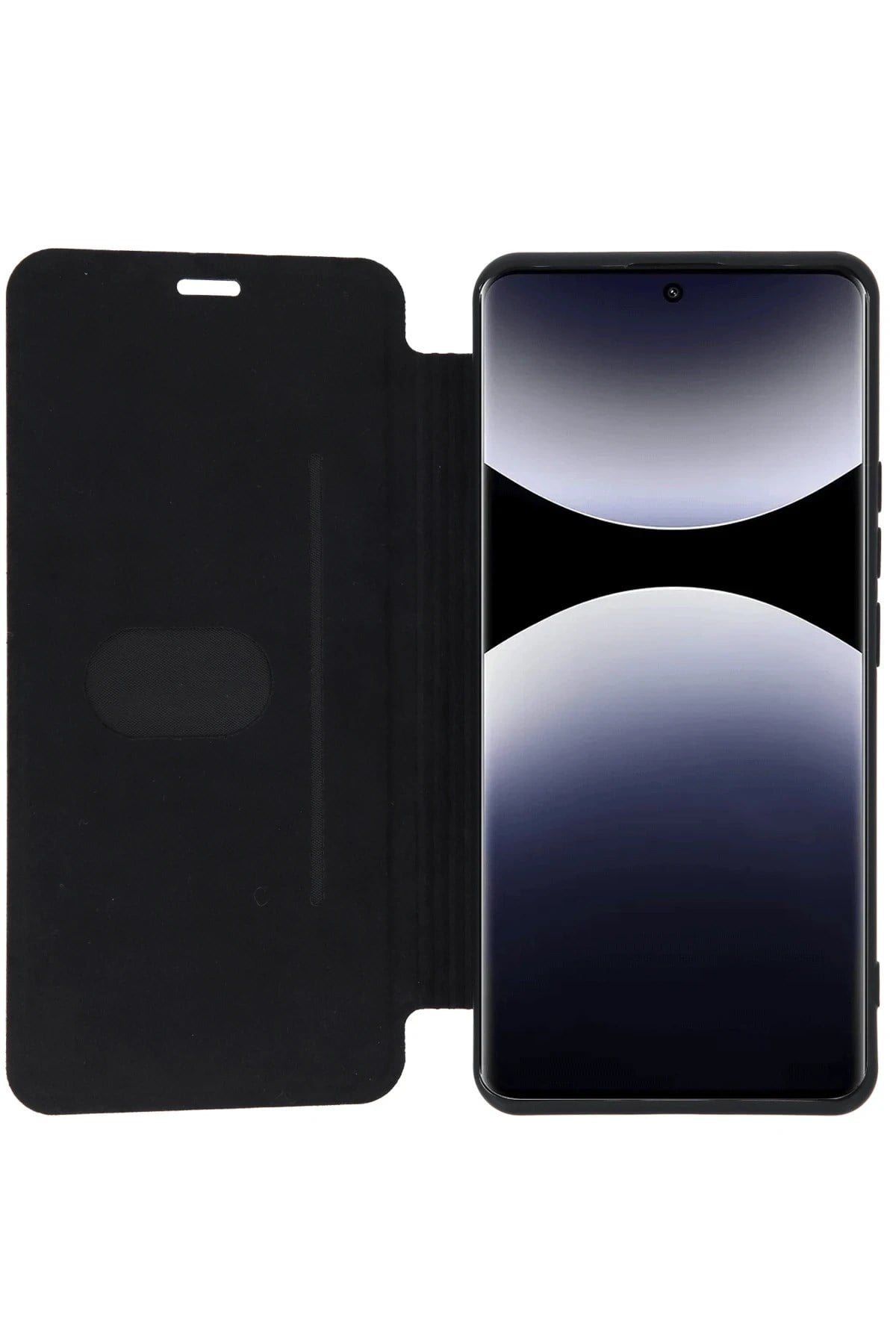 Mey İthalat®   Redmi Note 14 Pro 5G Kılıf Flip Cover - Kırmızı