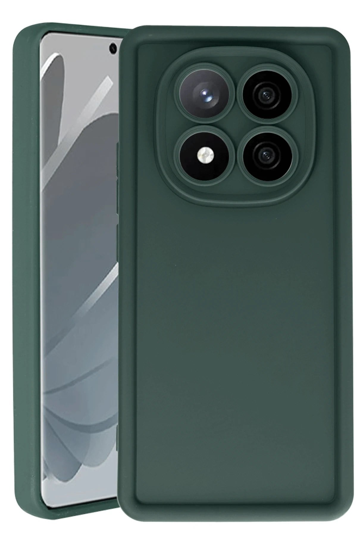 Mey İthalat®   Redmi Note 14 Pro 5G Kılıf Viera Silikon - Koyu Yeşil