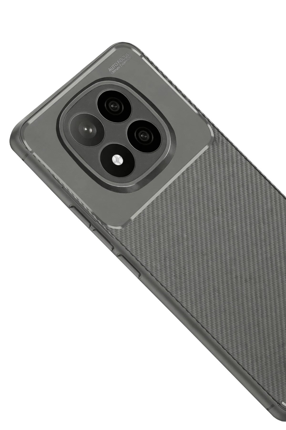 Mey İthalat®   Redmi Note 14 Pro Plus Kılıf Auto Focus Karbon Kapak - Gri