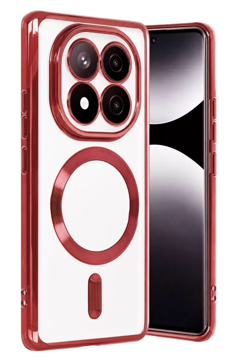 Mey İthalat®   Redmi Note 15 Pro 4G Kross Magneticsafe Kapak - Kırmızı