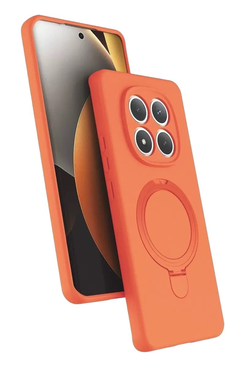 Mey İthalat®   Redmi Note 15 Pro 4G Regal Magsafe Standlı Kapak - Turuncu