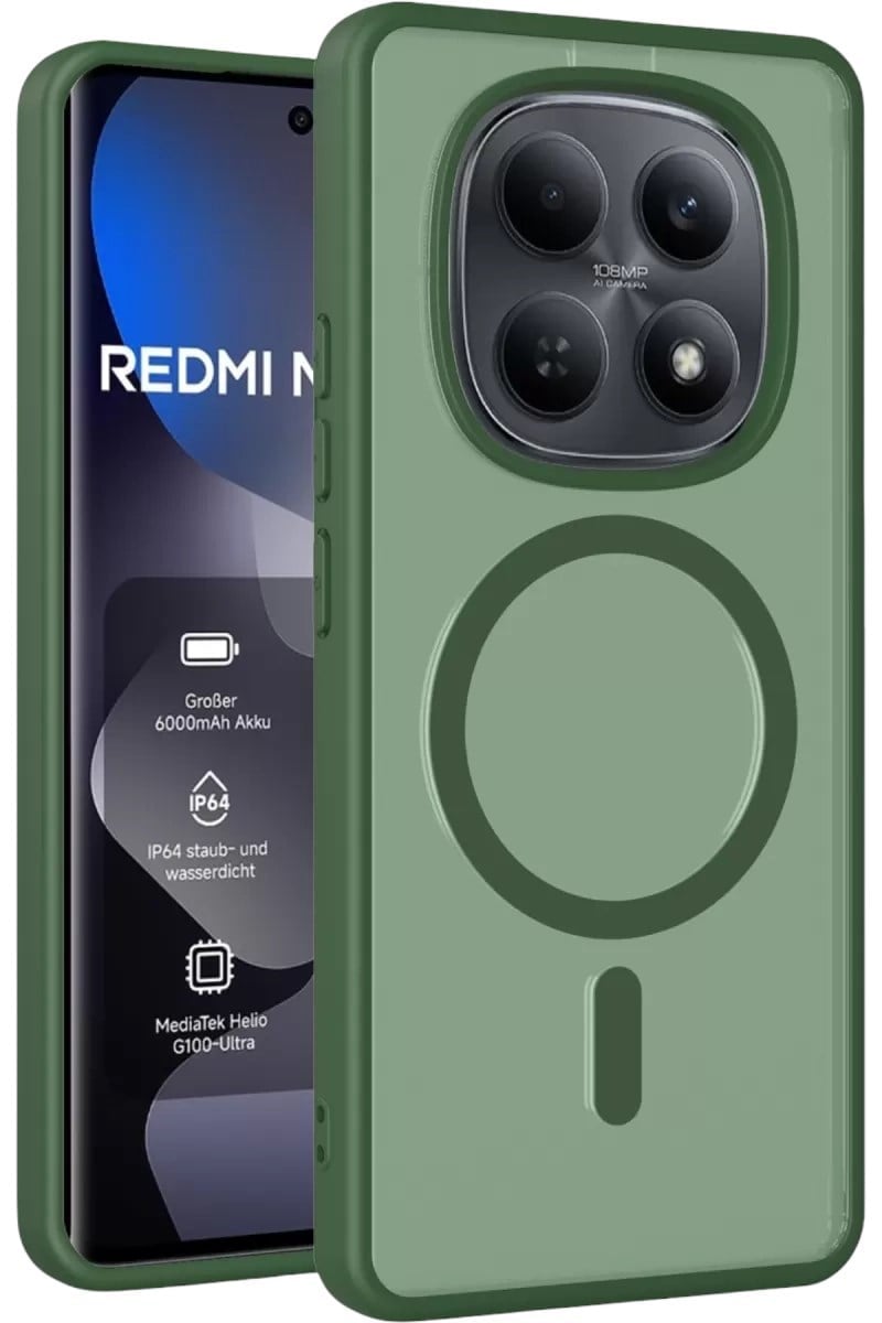 Mey İthalat®   Redmi Note 15 Pro Plus 5G Jota Magsafe Kapak - Koyu Yeşil