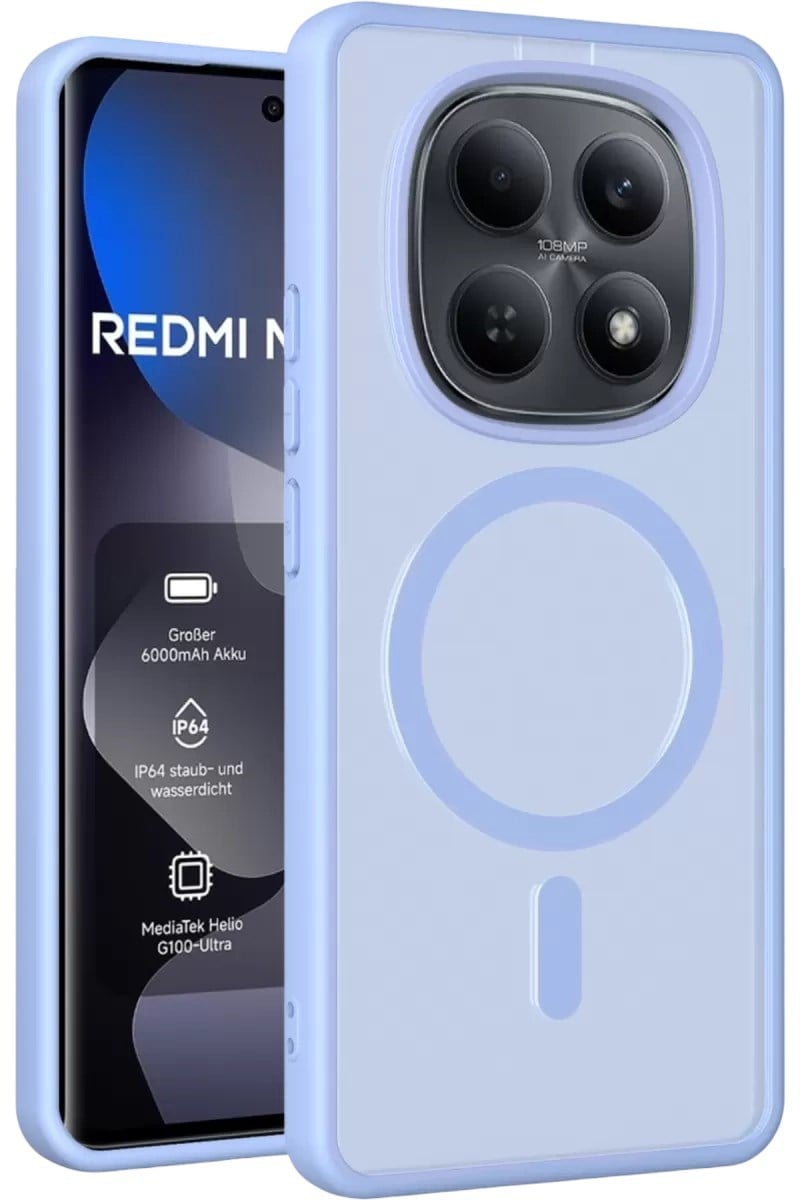 Mey İthalat®   Redmi Note 15 Pro Plus 5G Jota Magsafe Kapak - Açık Mavi