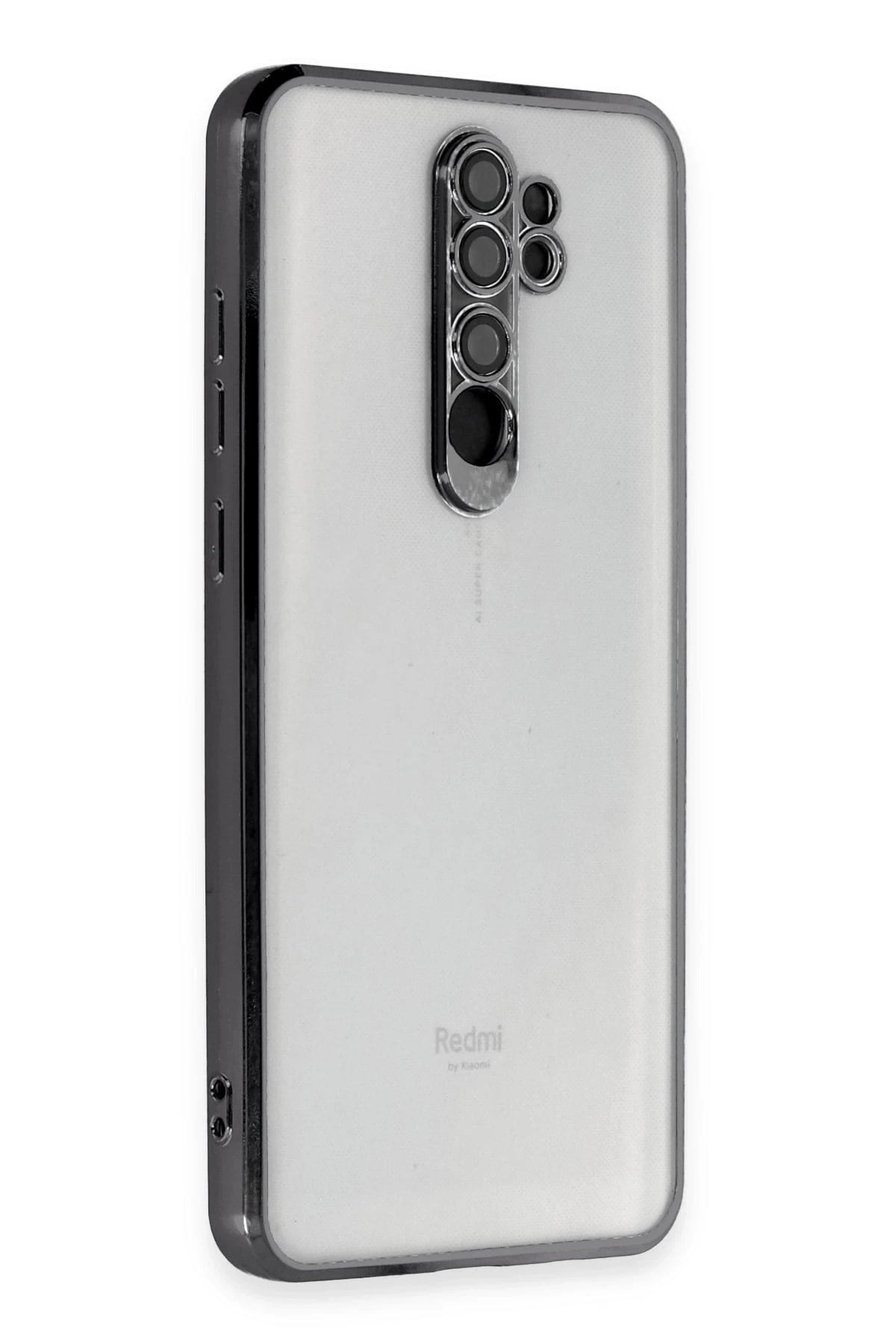 Mey İthalat®   Redmi Note 8 Pro Kılıf  Lensli Silikon - Siyah