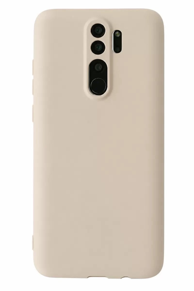 Mey İthalat®   Redmi Note 8 Pro Kılıf First Silikon - Krem