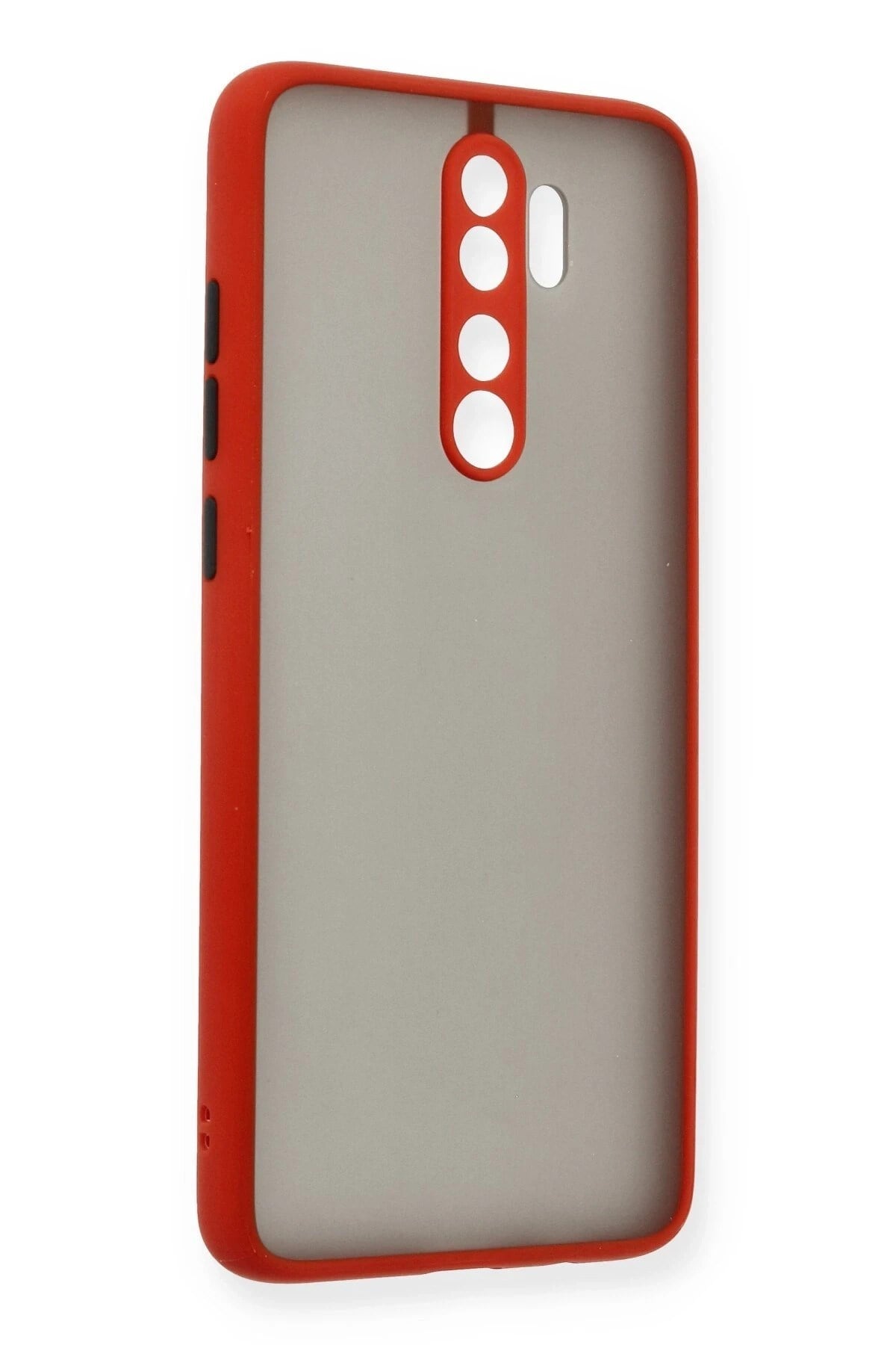 Mey İthalat®   Redmi Note 8 Pro Kılıf Montreal Silikon Kapak - Kırmızı