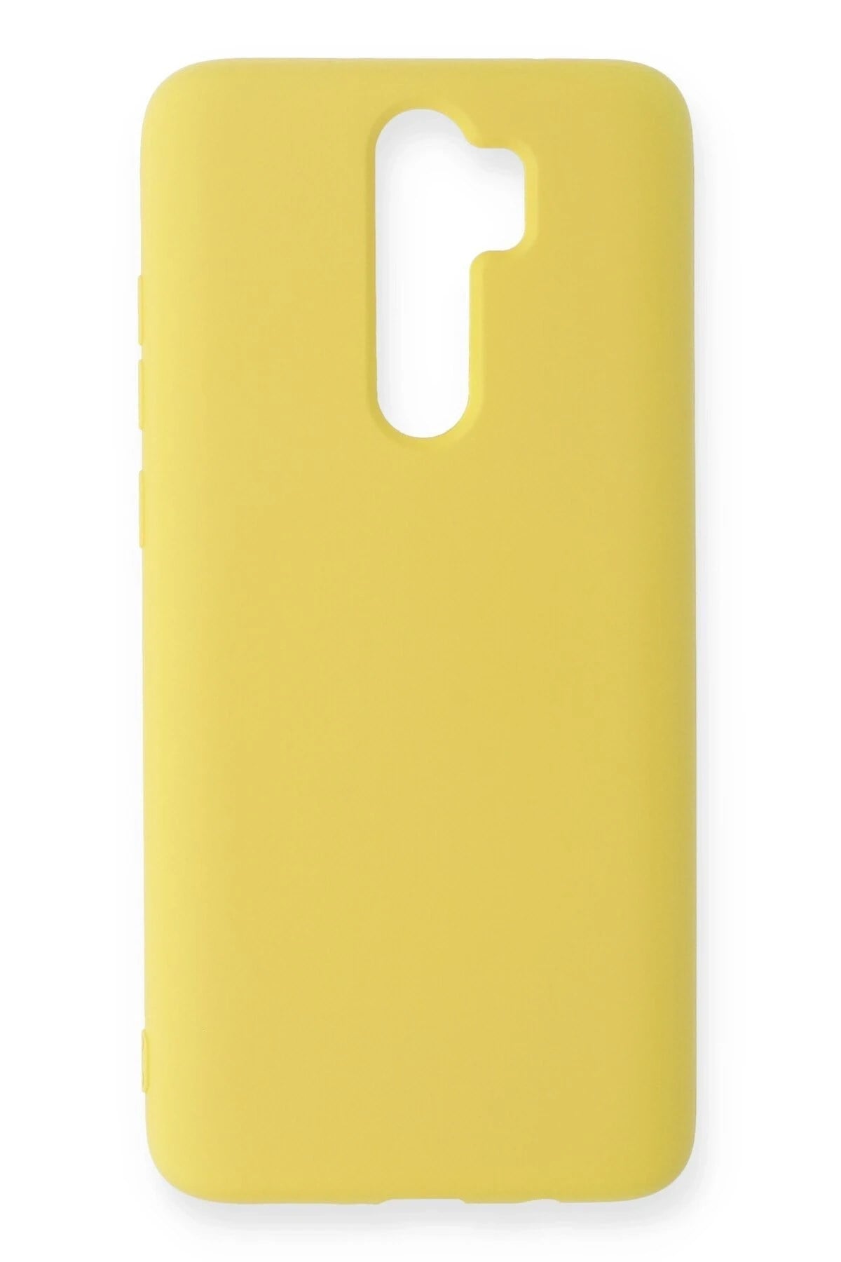Mey İthalat®   Redmi Note 8 Pro Kılıf Nano içi Kadife Silikon - Sarı