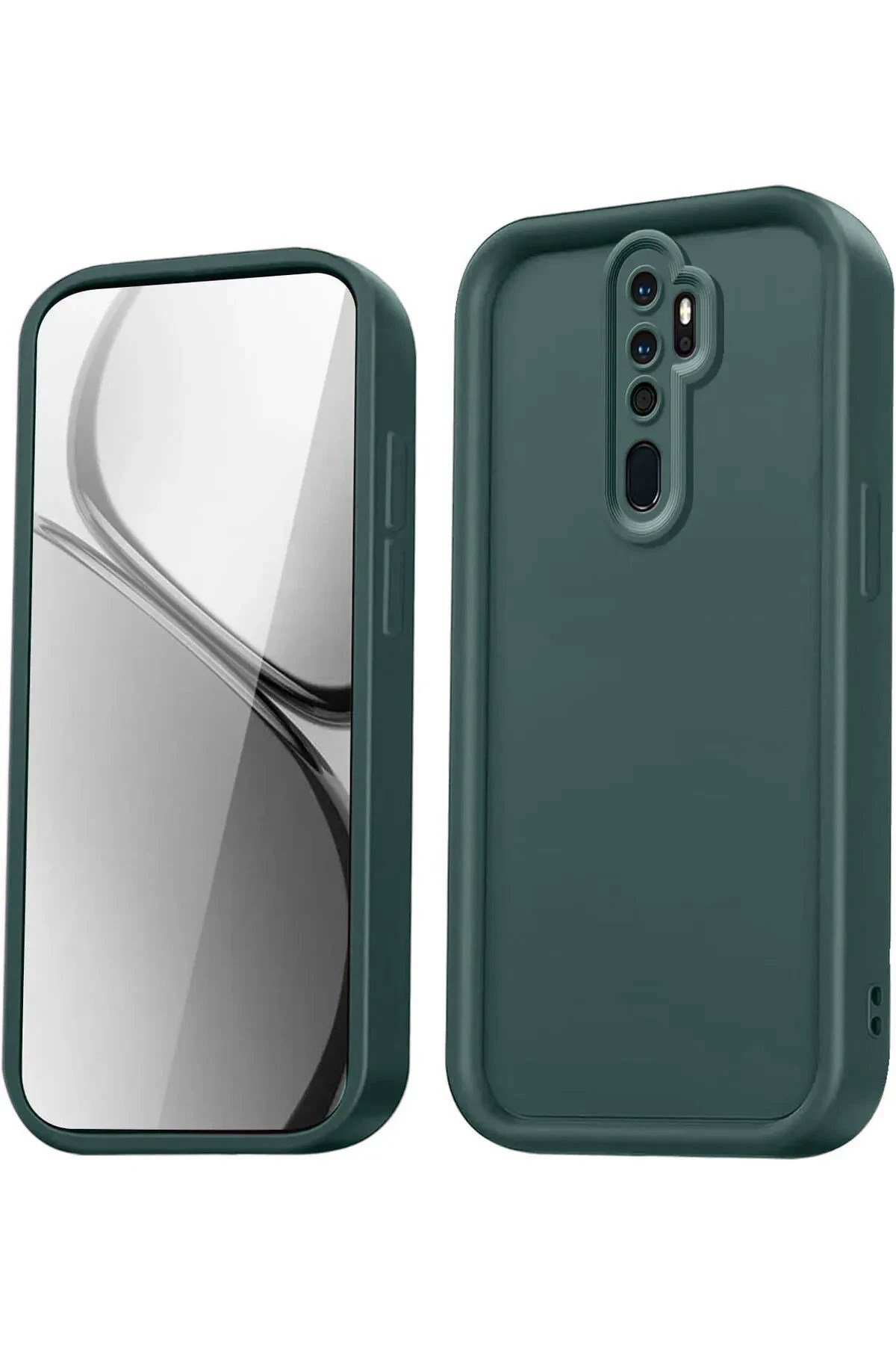 Mey İthalat®   Redmi Note 8 Pro Kılıf Viera Silikon - Koyu Yeşil