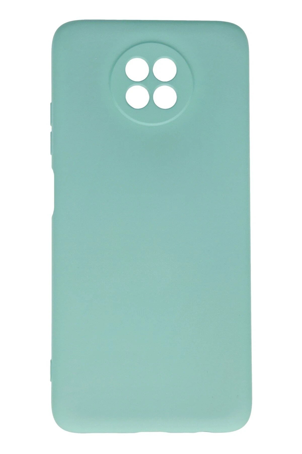 Mey İthalat®   Redmi Note 9 5G Kılıf Nano içi Kadife Silikon - Turkuaz