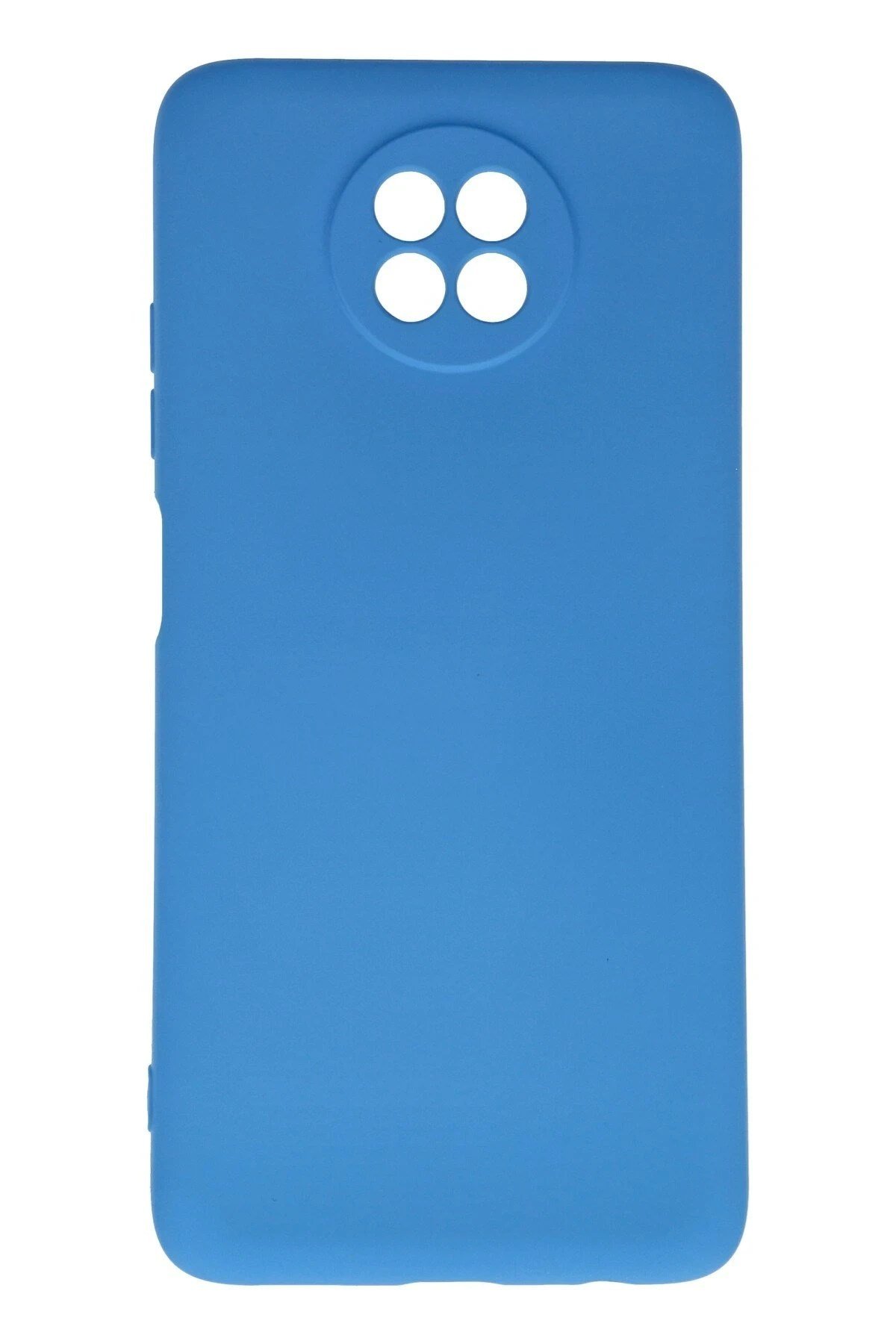 Mey İthalat®   Redmi Note 9 5G Kılıf Nano içi Kadife Silikon - Mavi