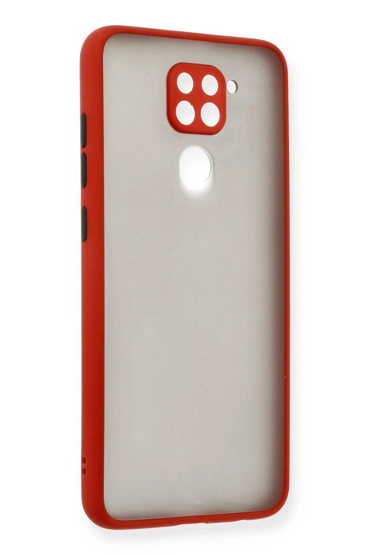 Mey İthalat®   Redmi Note 9 Kılıf Montreal Silikon Kapak - Kırmızı