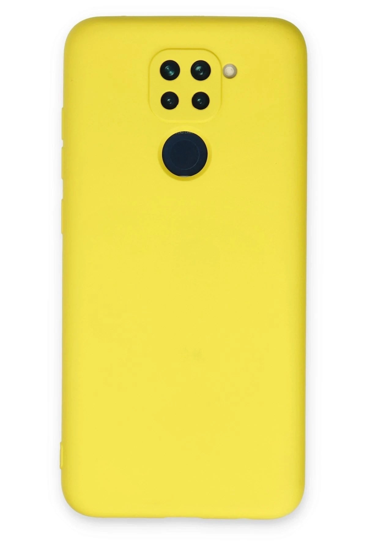 Mey İthalat®   Redmi Note 9 Kılıf Nano içi Kadife Silikon - Sarı