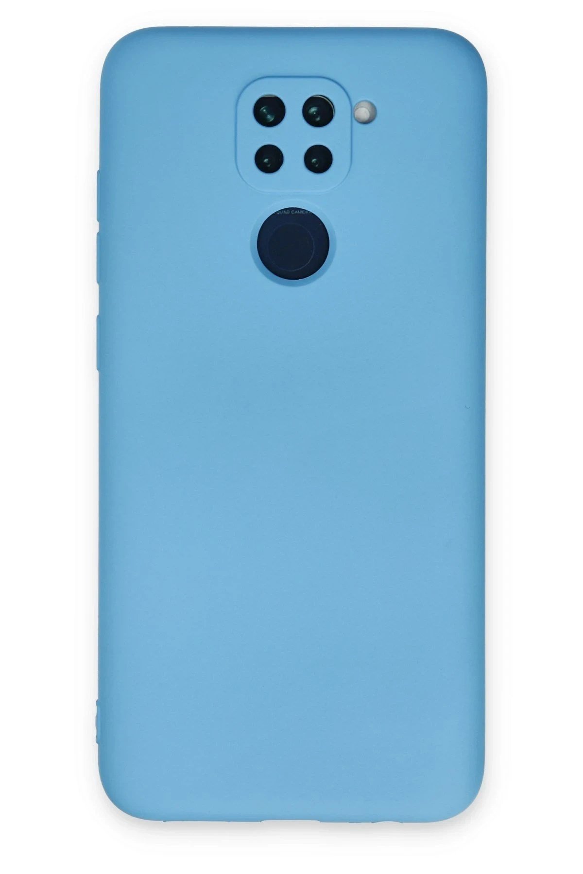 Mey İthalat®   Redmi Note 9 Kılıf Nano içi Kadife Silikon - Mavi