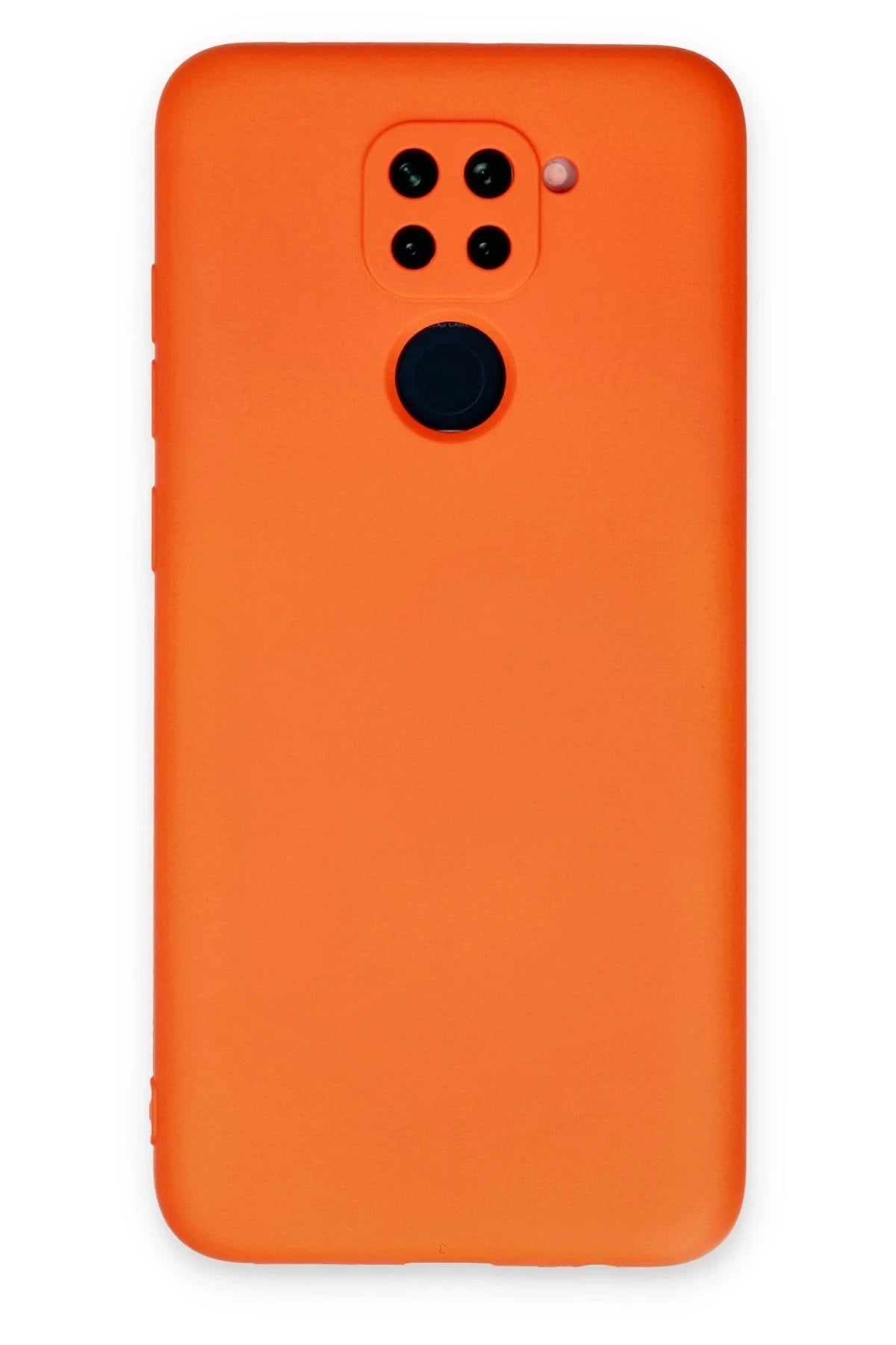Mey İthalat®   Redmi Note 9 Kılıf Nano içi Kadife Silikon - Turuncu