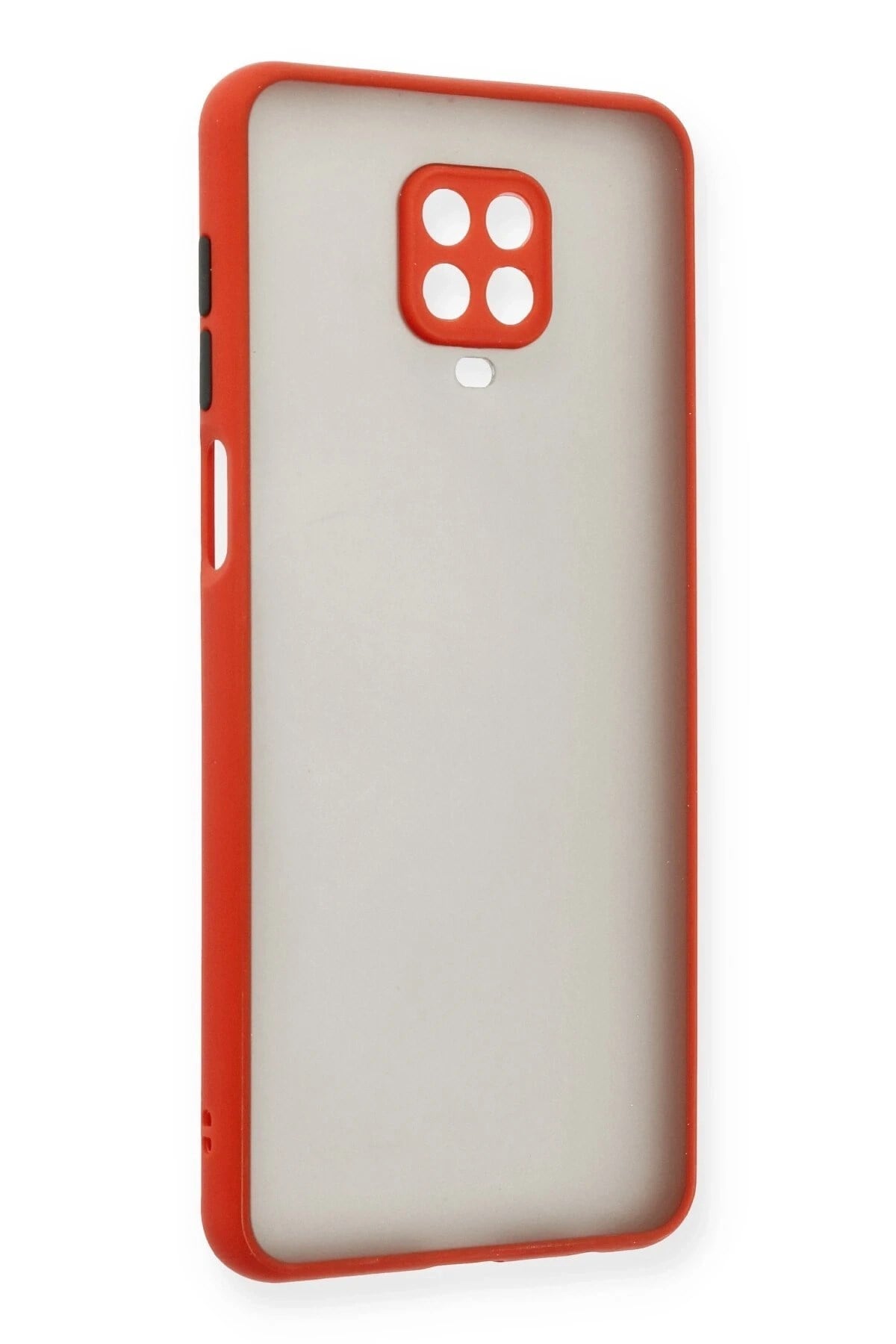 Mey İthalat®   Redmi Note 9 Pro Kılıf Montreal Silikon Kapak - Kırmızı