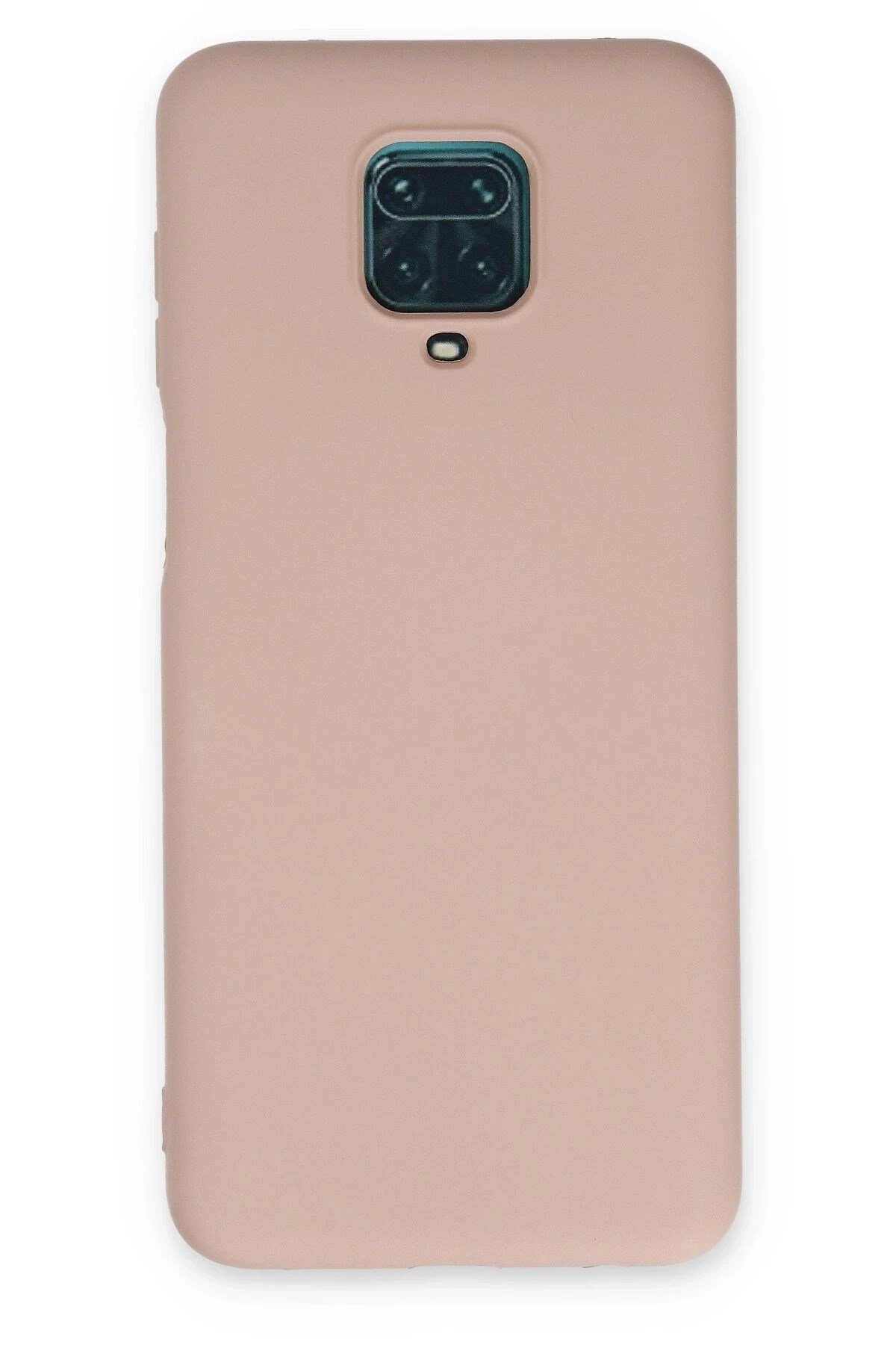 Mey İthalat®   Redmi Note 9 Pro Kılıf Nano içi Kadife Silikon - Pudra