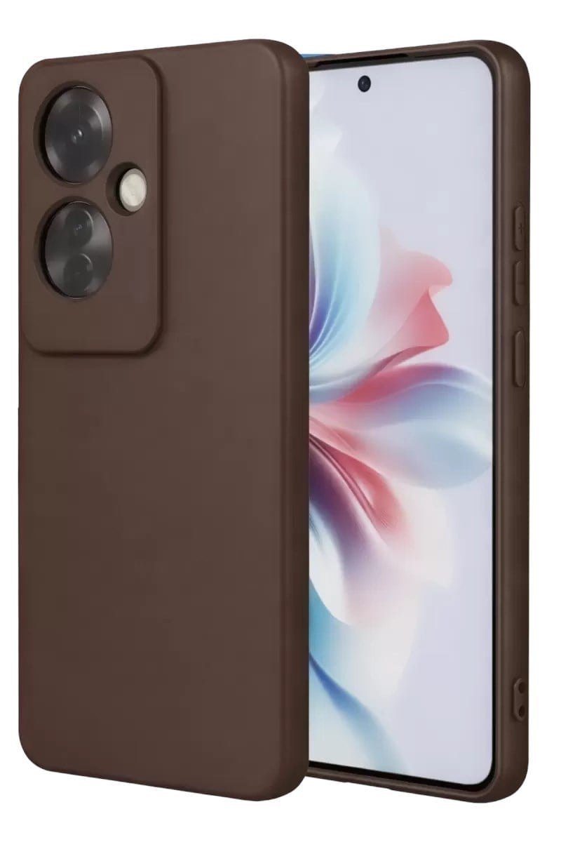 Mey İthalat®   Reno 11F Kılıf First Silikon - Kahverengi