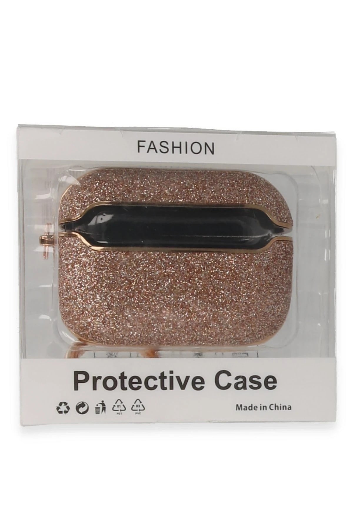 Mey İthalat®  Airpods 3 (3.nesil) Spell Simli Kılıf - Rose Gold