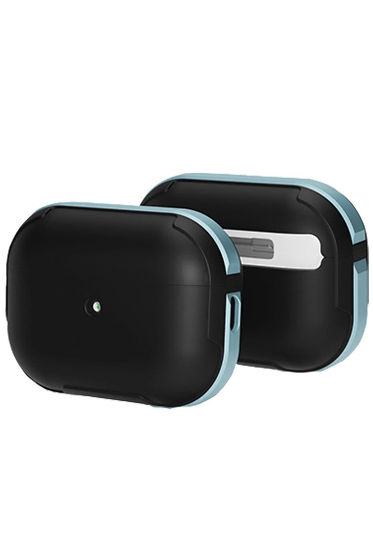 Mey İthalat®  Airpods Pro 2 (2.nesil) MO-A8 Armor Kılıf - Sierra Blue