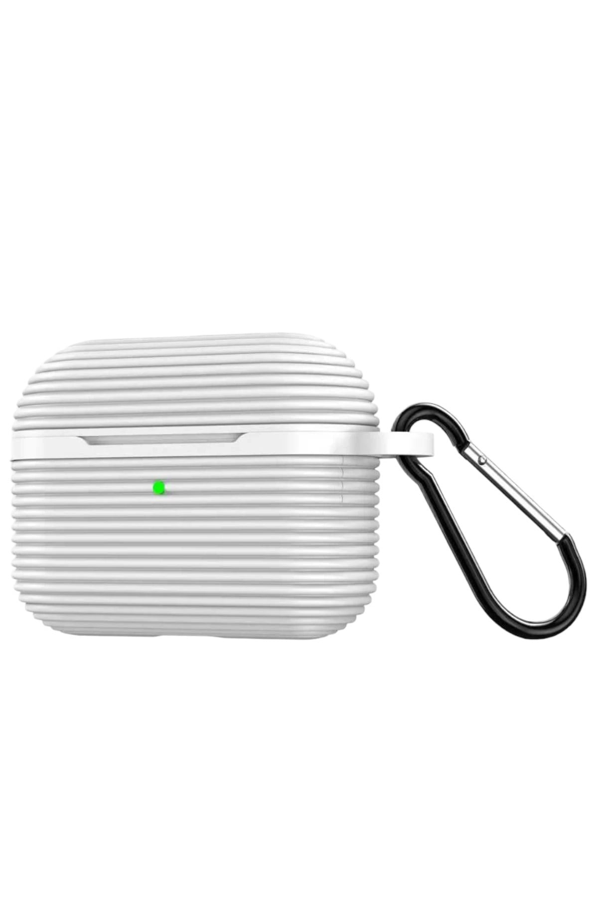 Mey İthalat®  Airpods Pro 3 (3.nesil) Raven Silikon Kılıf - Beyaz