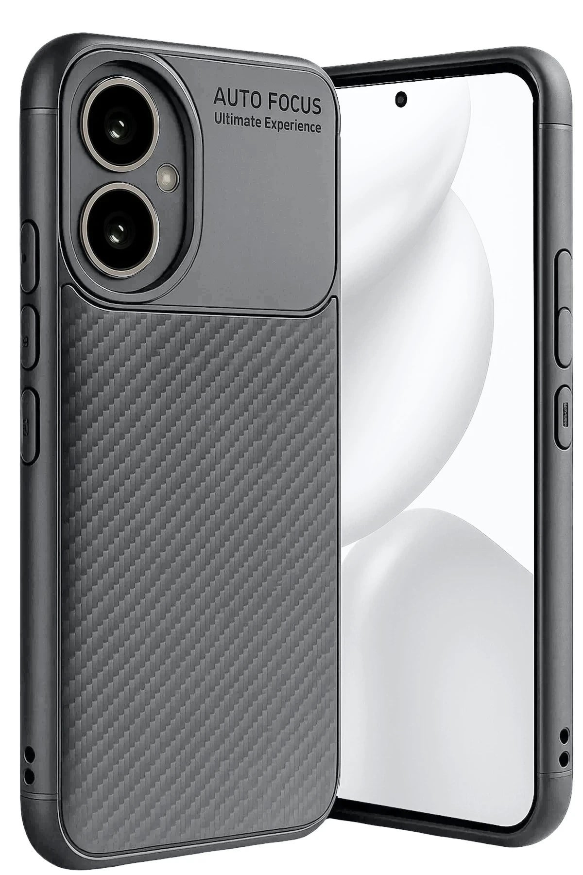 Mey İthalat®  Honor 400 Kılıf Auto Focus Karbon Kapak - Gri