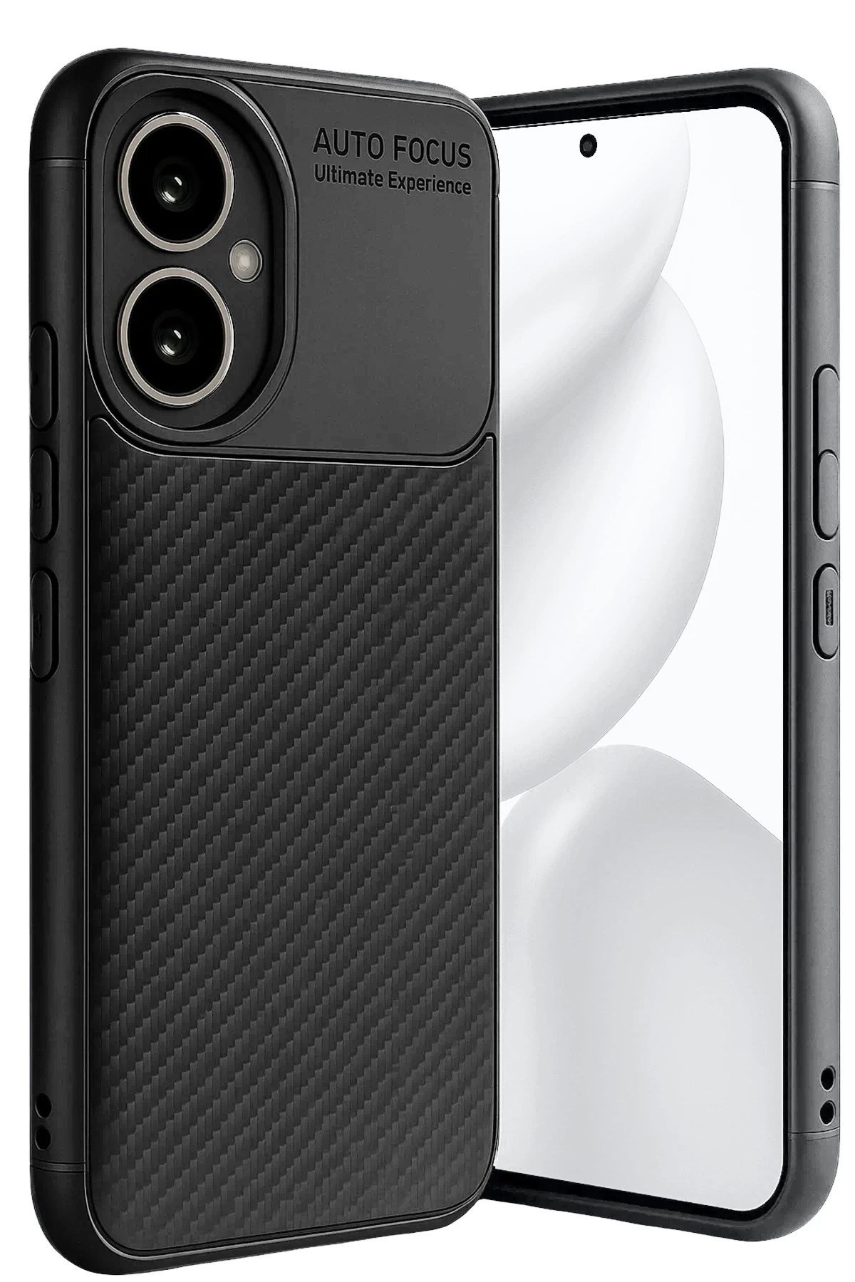 Mey İthalat®  Honor 400 Kılıf Auto Focus Karbon Kapak - Siyah