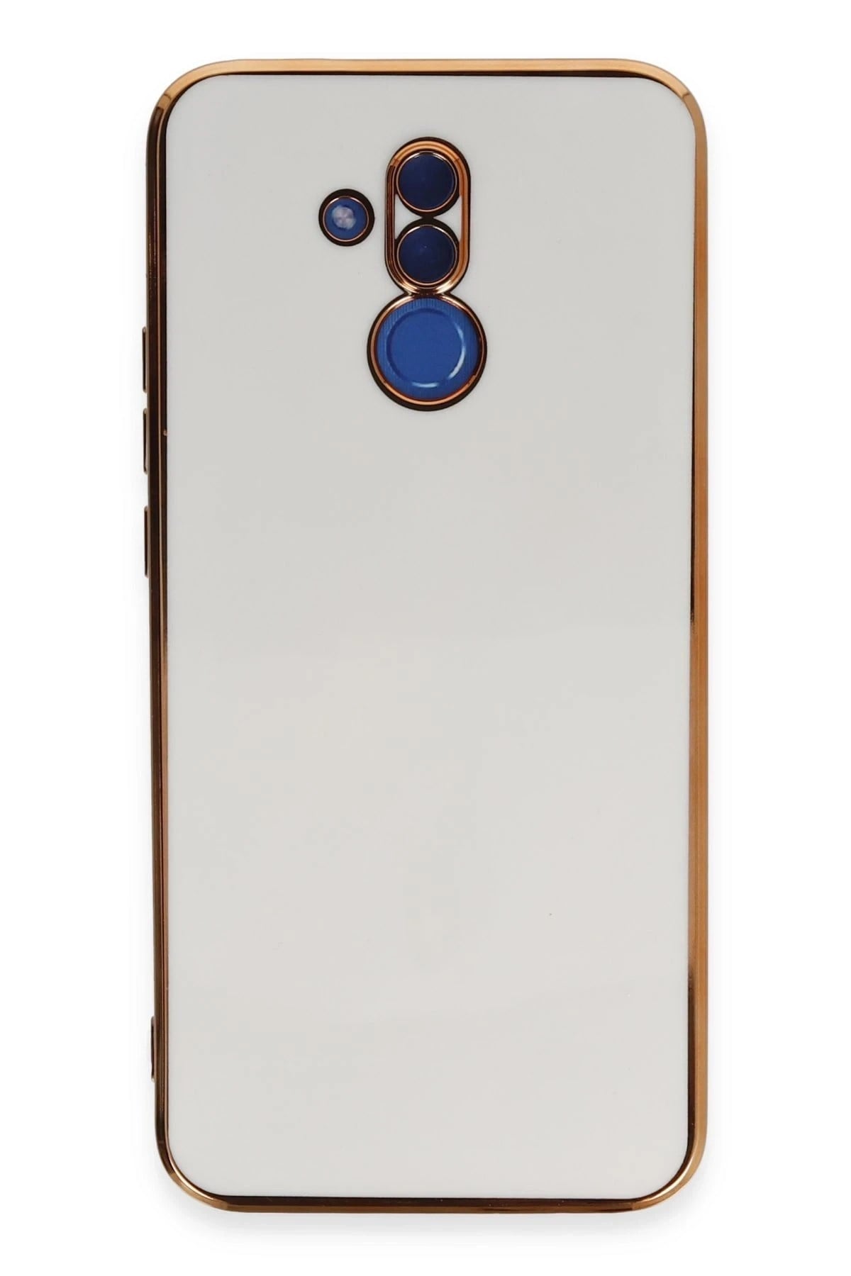 Mey İthalat®  Huawei Mate 20 Lite Kılıf Volet Silikon - Beyaz