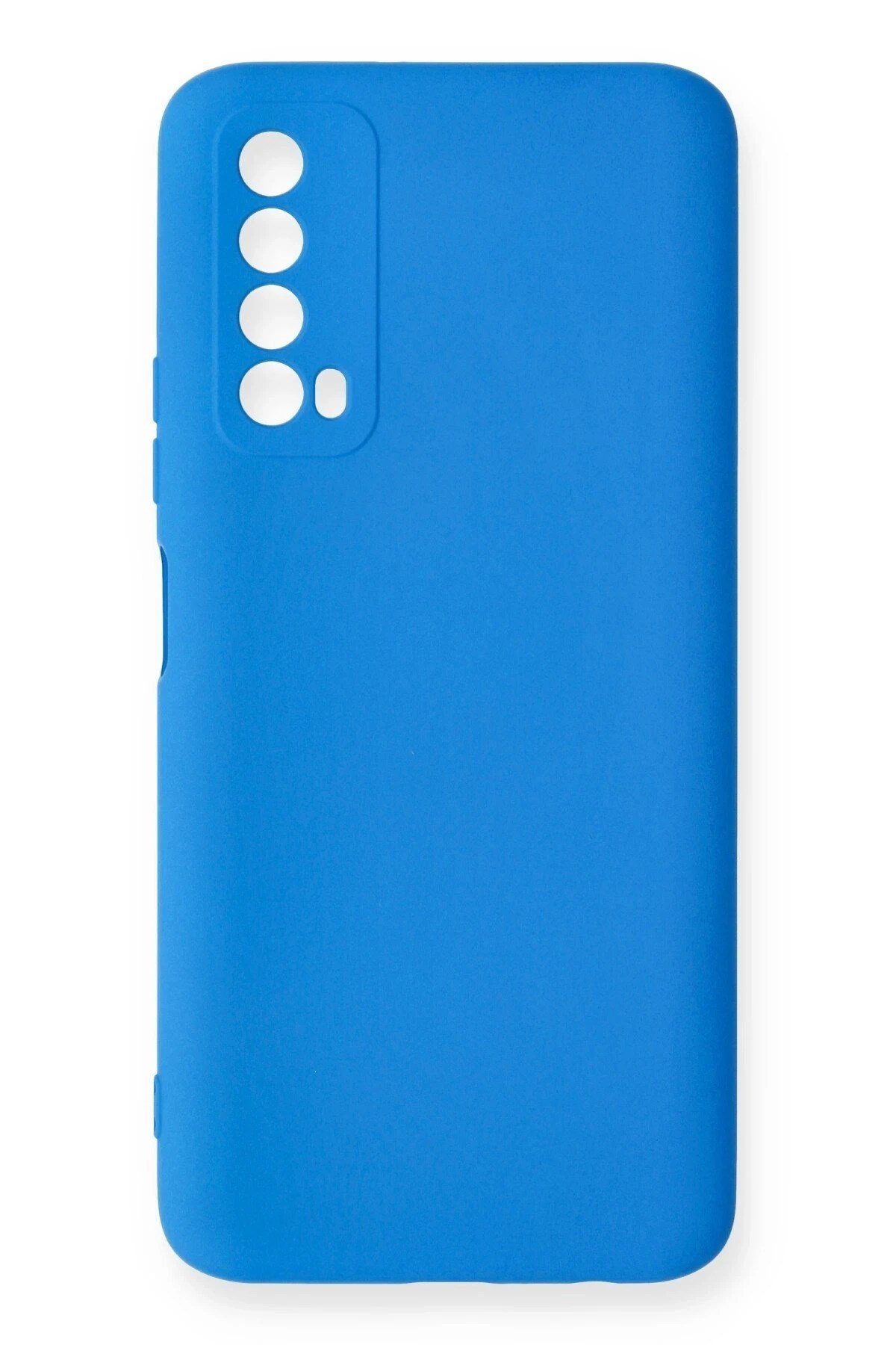 Mey İthalat®  Huawei P Smart 2021 Kılıf Nano içi Kadife Silikon - Mavi