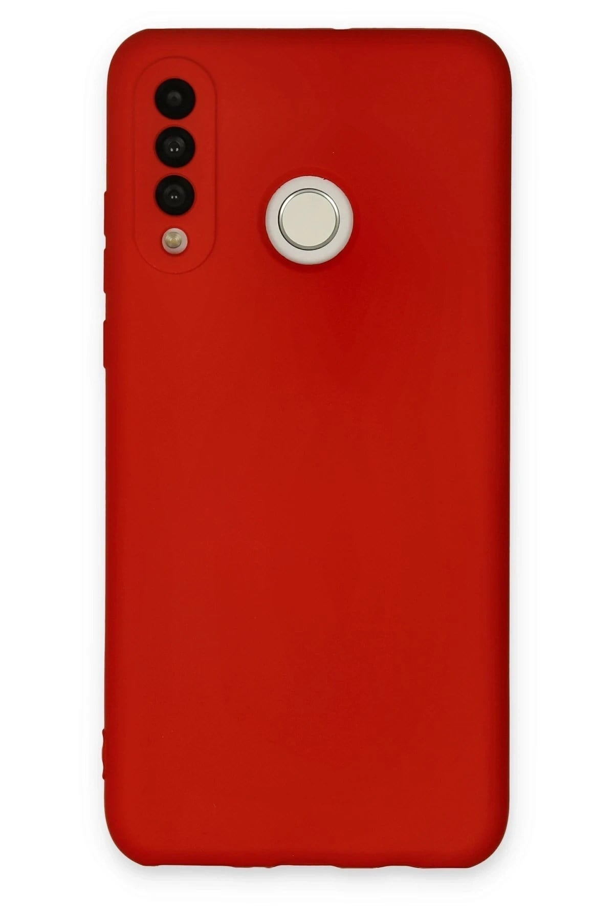Mey İthalat®  Huawei P30 Lite Kılıf Nano içi Kadife Silikon - Kırmızı
