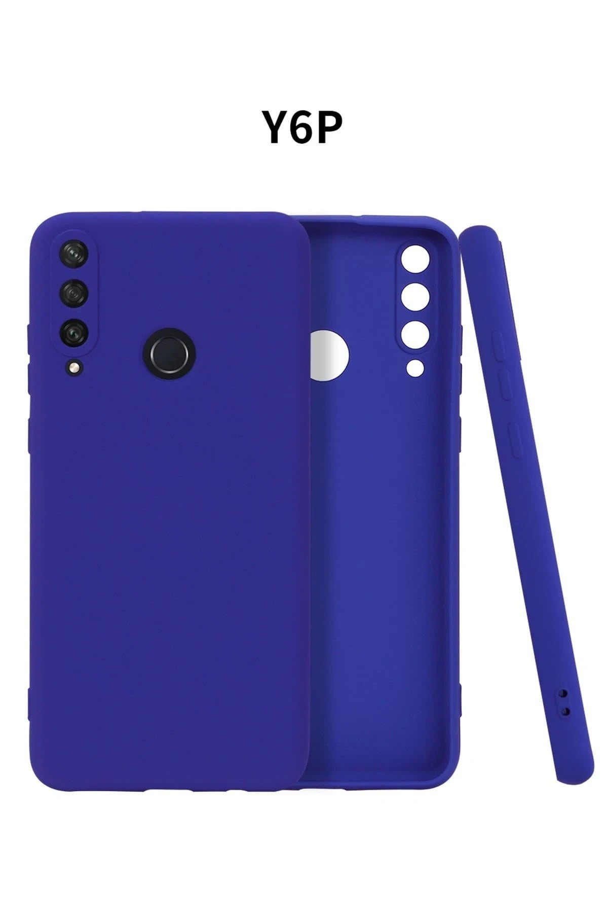 Mey İthalat®  Huawei Y6P Kılıf First Silikon - Lacivert