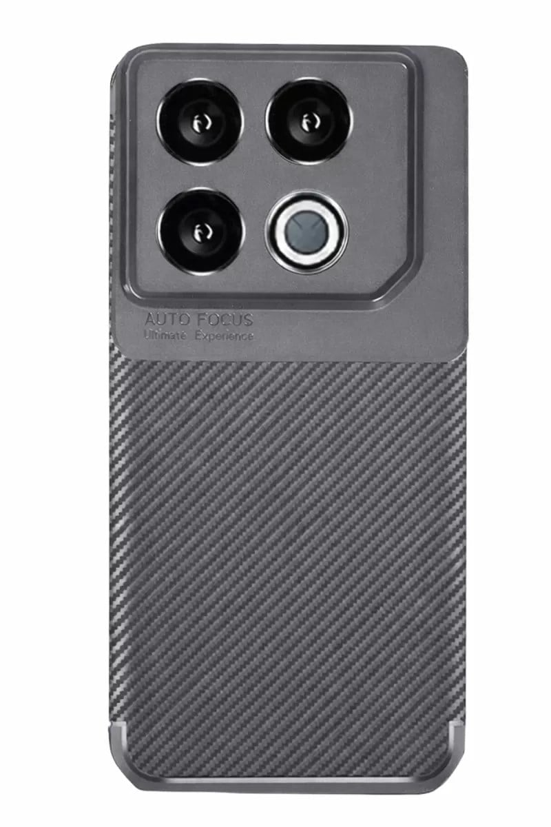 Mey İthalat®  İnfinix GT 20 Pro Kılıf Auto Focus Karbon Kapak - Gri