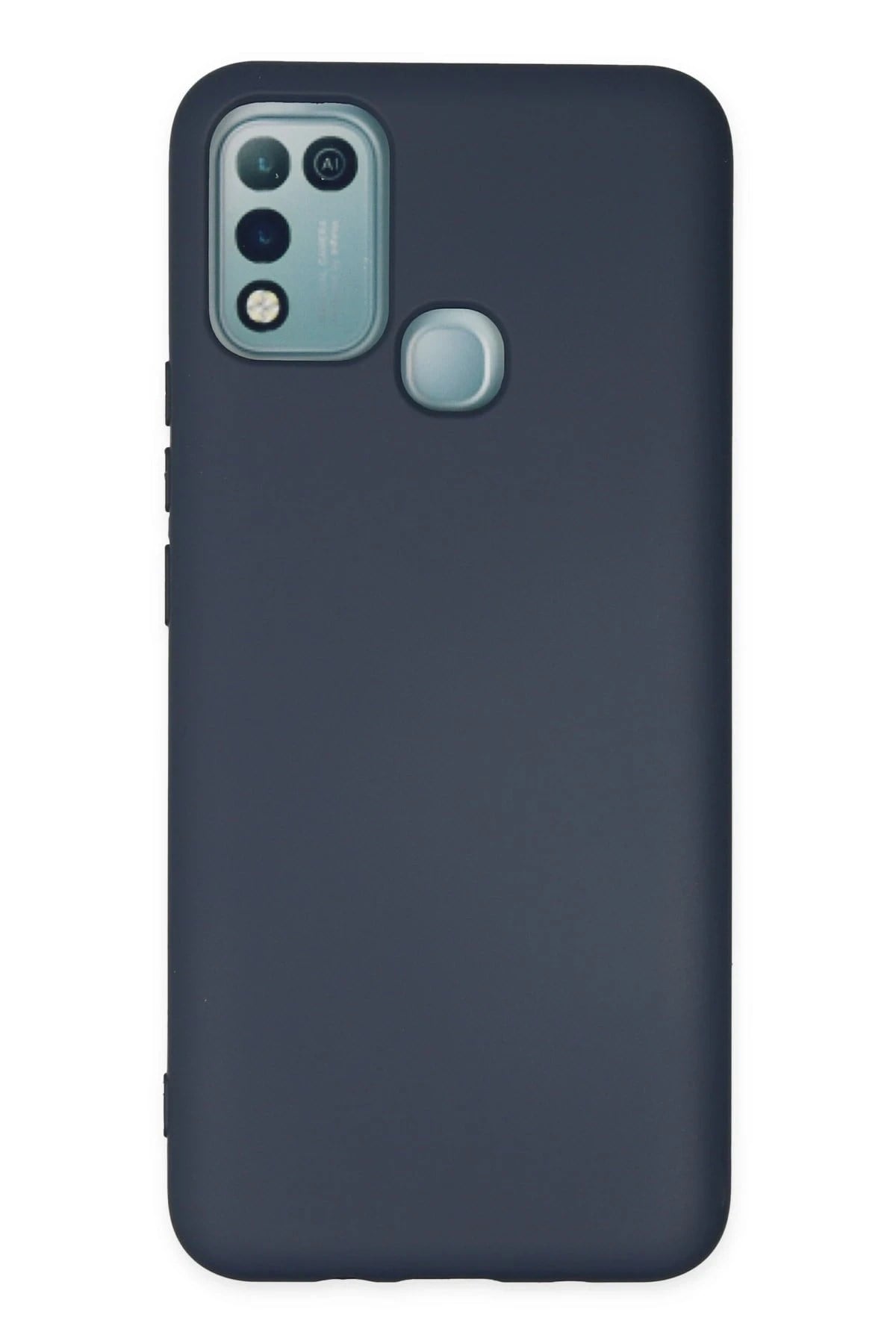 Mey İthalat®  İnfinix Hot 10 Play Kılıf Nano içi Kadife Silikon - Lacivert