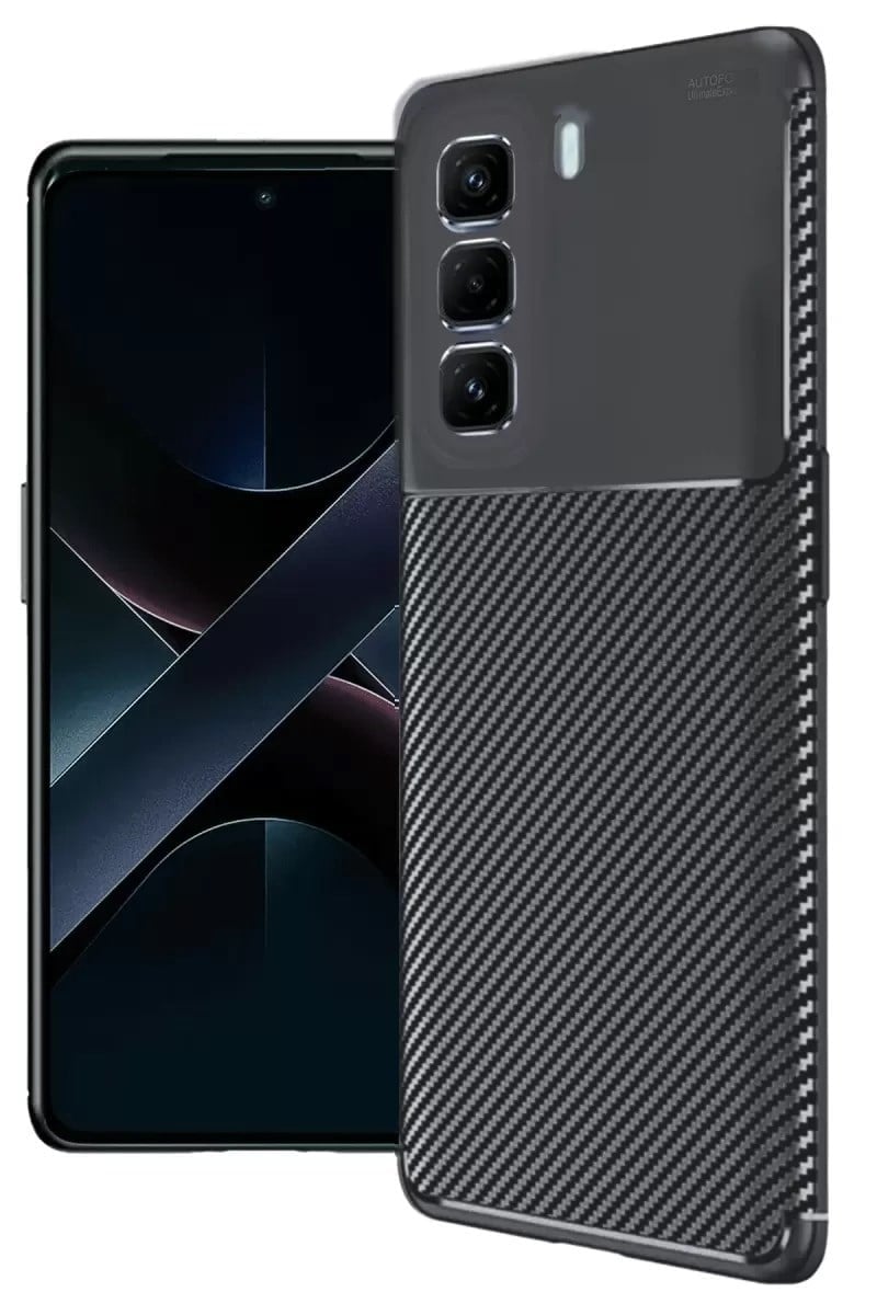 Mey İthalat®  İnfinix Hot 50 Pro Plus 4G Auto Focus Karbon Kapak - Siyah