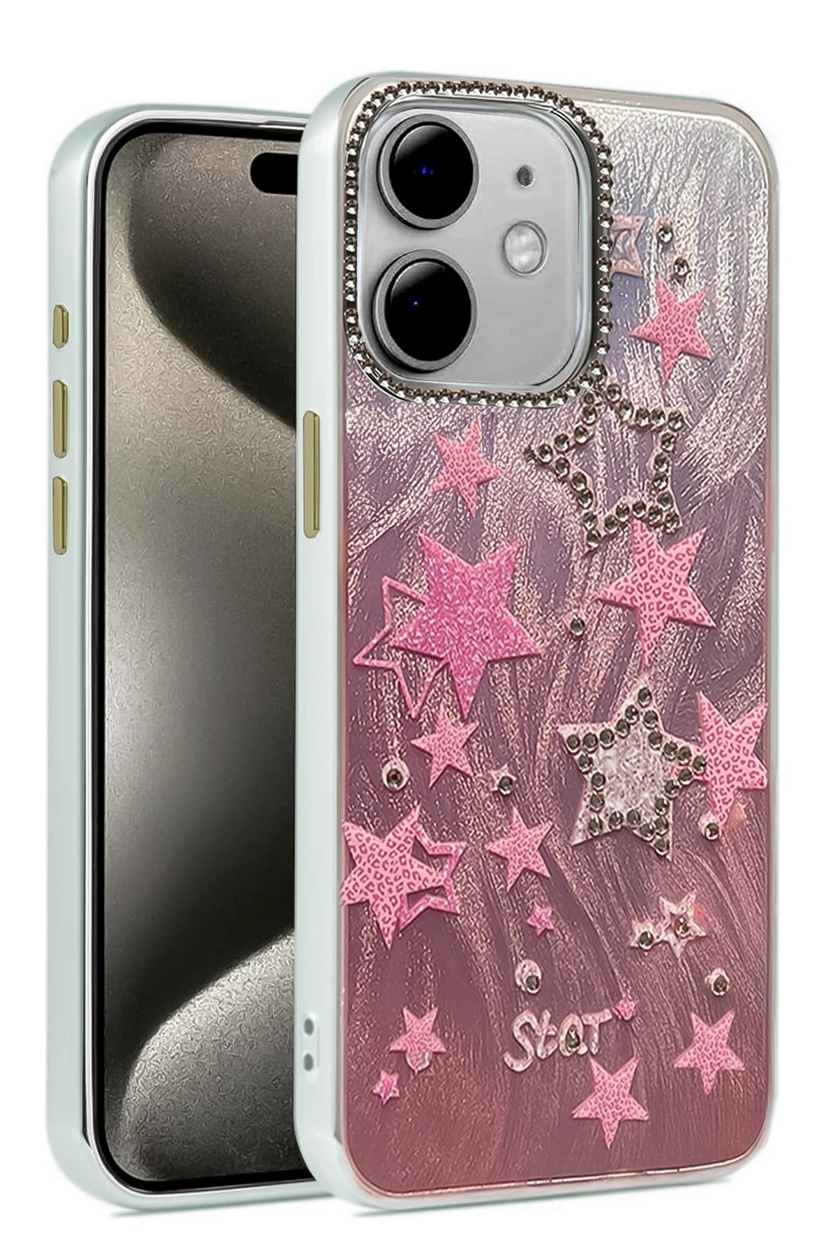 Mey İthalat®  iPhone 11 Kılıf Blade Aynalı Desenli Kapak - Desen 7
