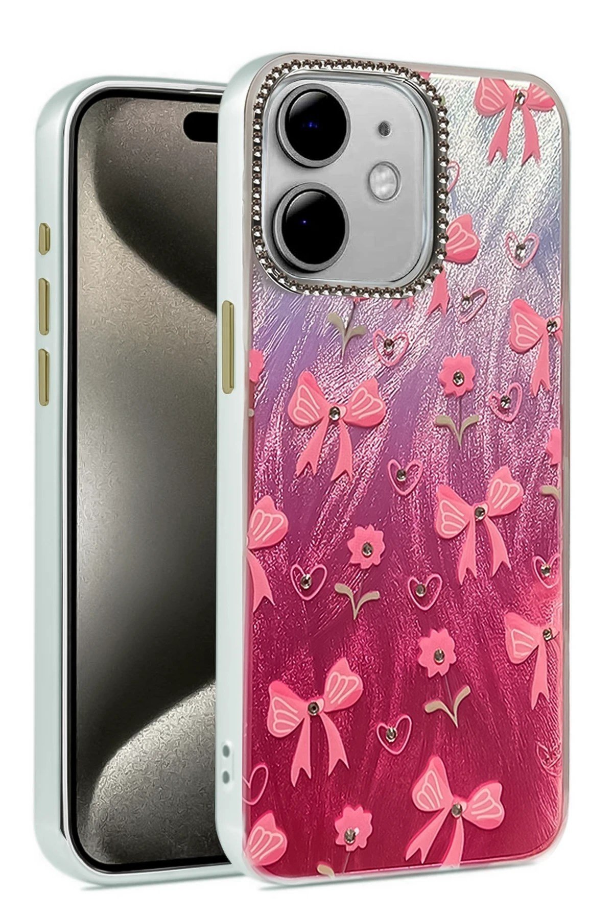 Mey İthalat®  iPhone 11 Kılıf Blade Aynalı Desenli Kapak - Desen 3
