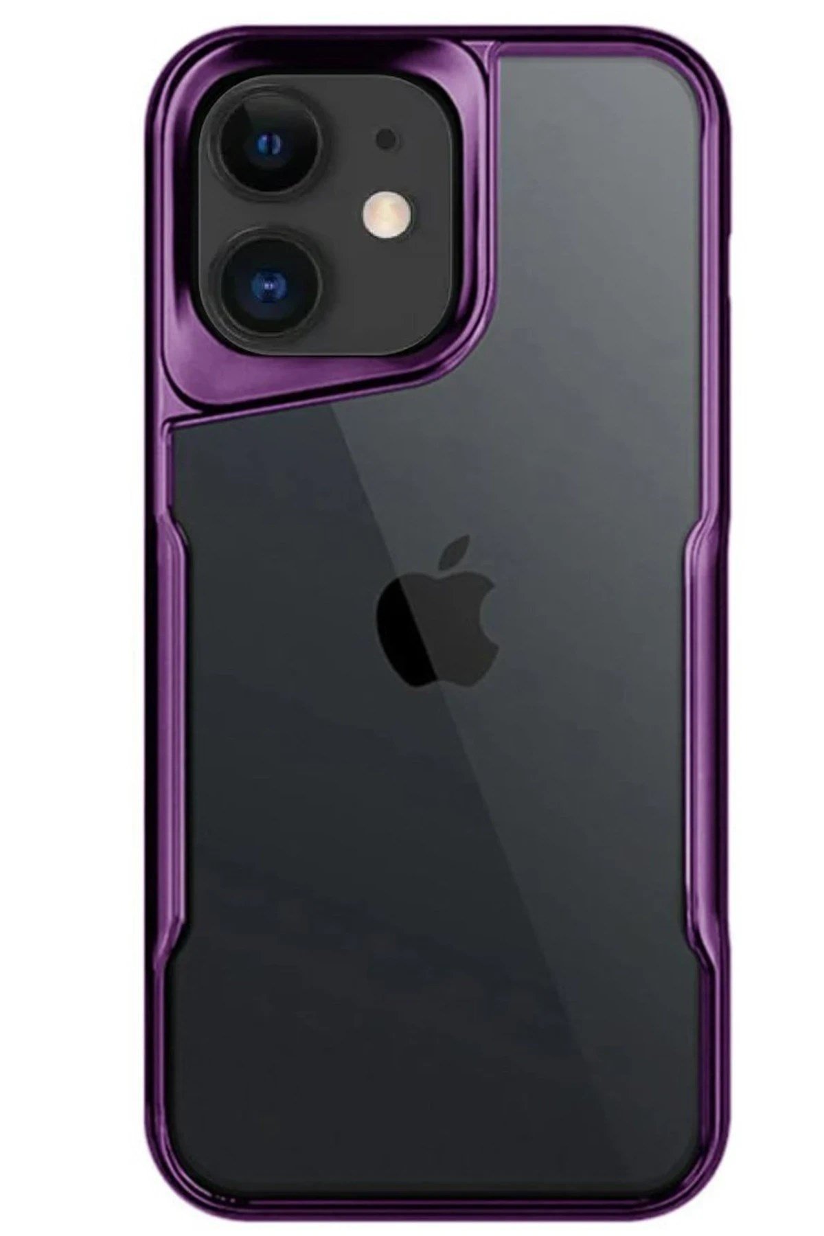 Mey İthalat®  iPhone 11 Kılıf Boyi Silikon Kapak - Derin Mor
