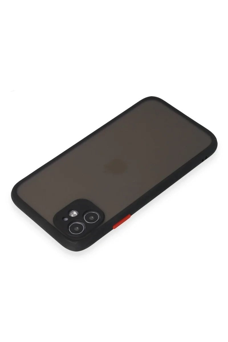 Mey İthalat®  iPhone 11 Kılıf Montreal Silikon Kapak - Siyah