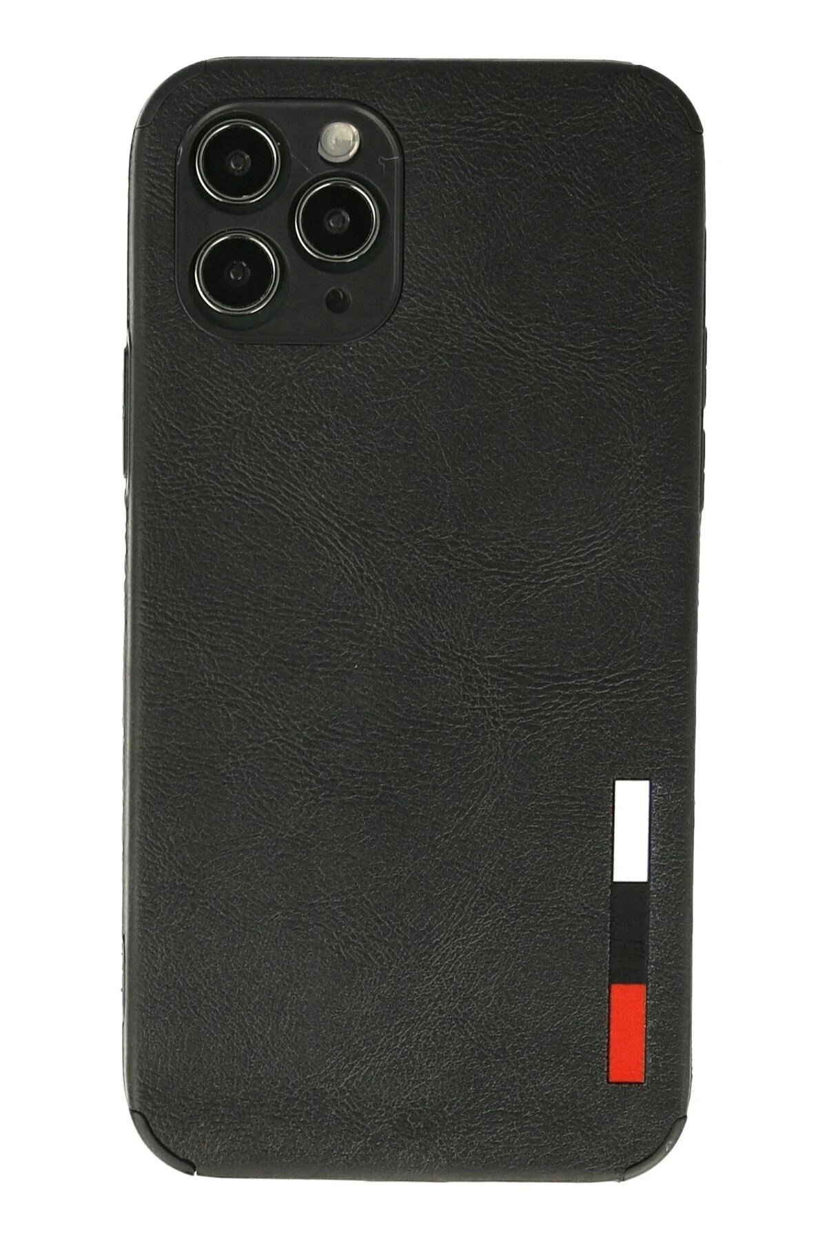 Mey İthalat®  iPhone 11 Pro Kılıf Loop Deri Silikon - Siyah