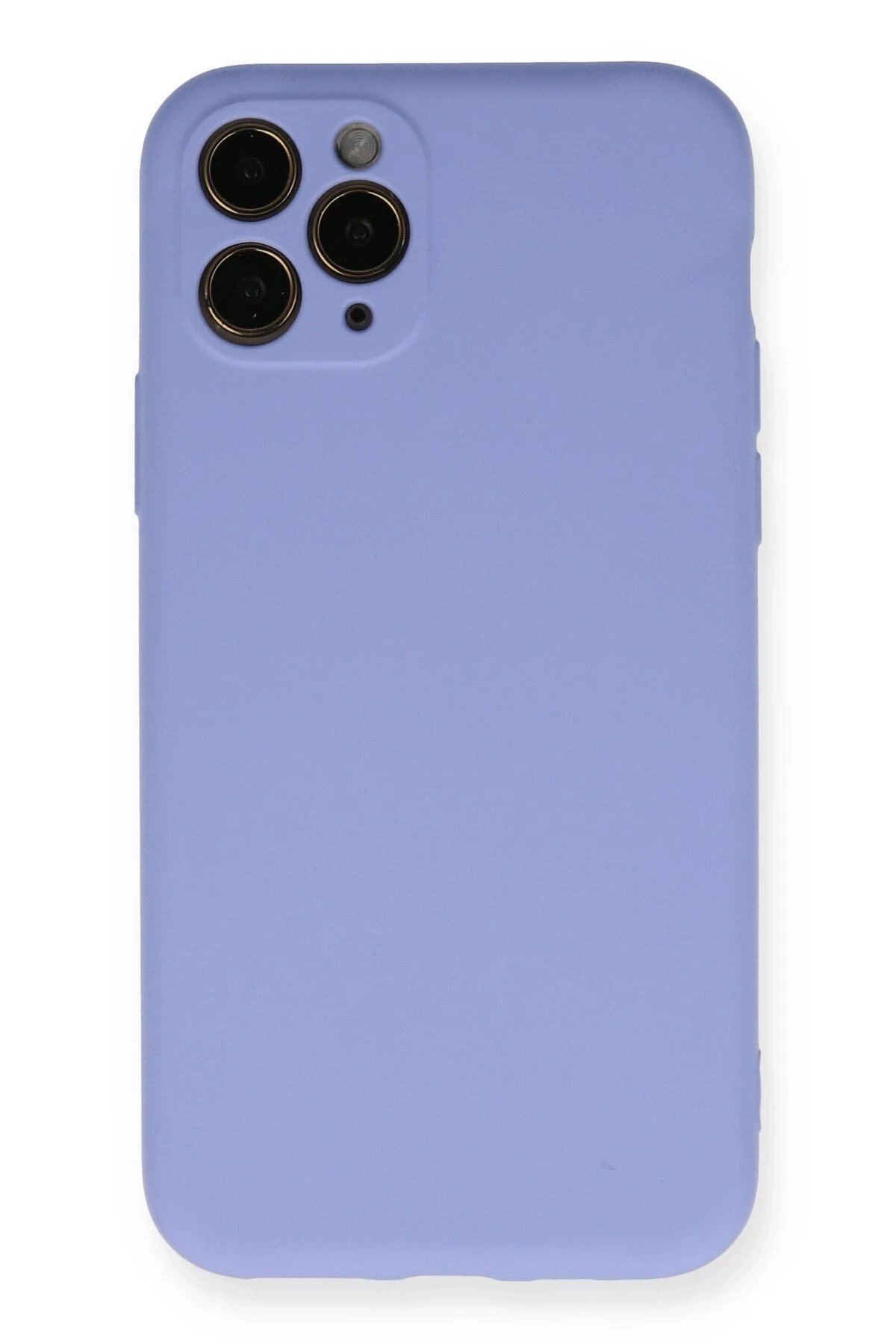 Mey İthalat®  iPhone 11 Pro Kılıf Nano içi Kadife Silikon- Lila