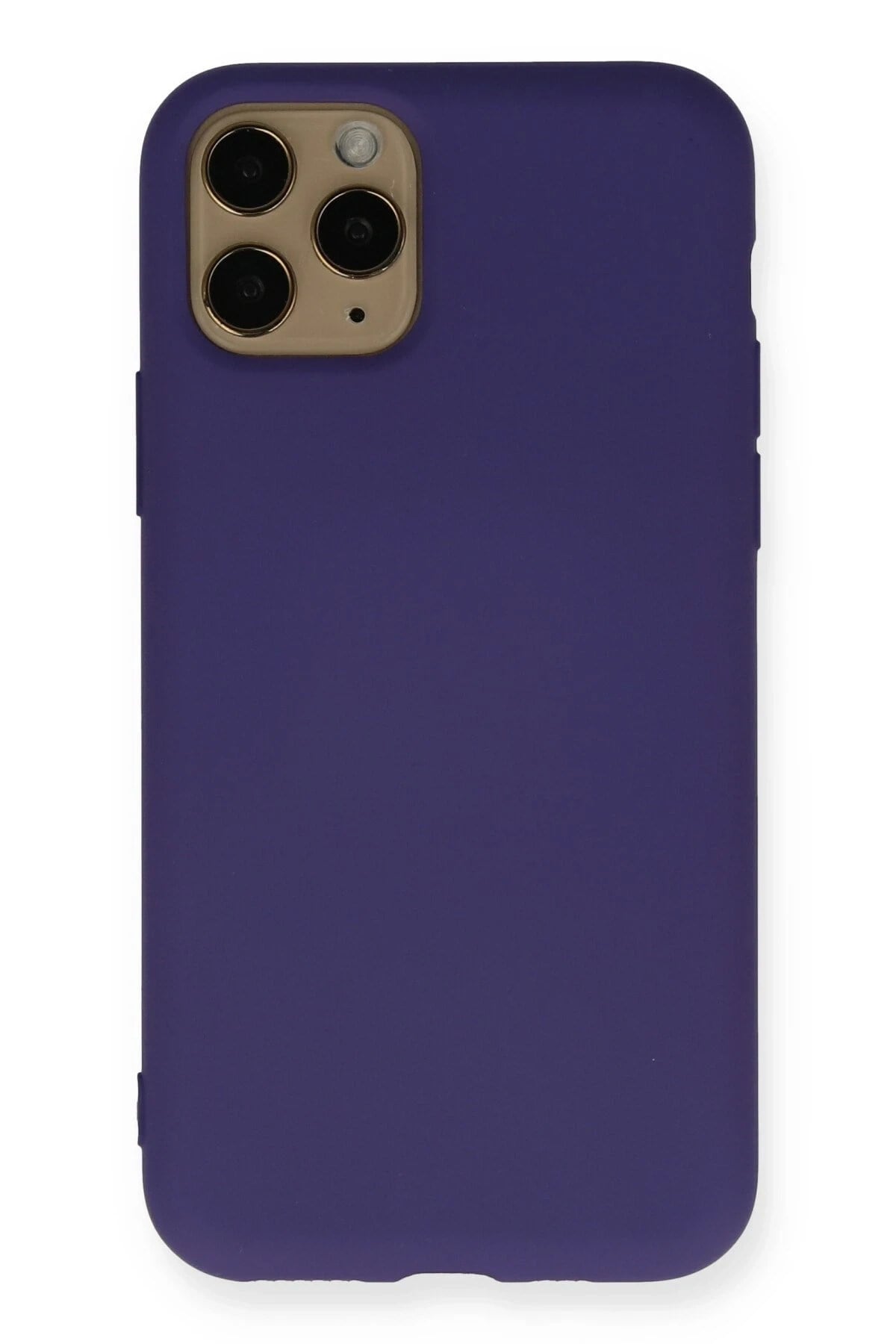 Mey İthalat®  iPhone 11 Pro Kılıf Nano içi Kadife Silikon - Mor